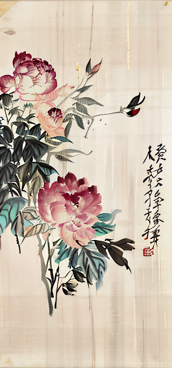 Traditional chinese painting,Peonies
