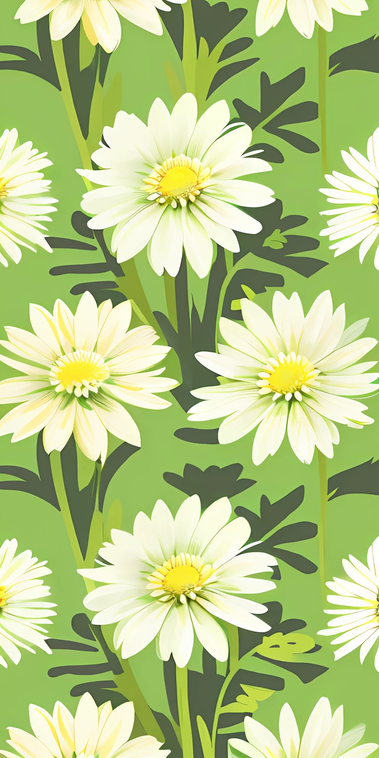 Close up of flower pattern on green background, flower, patchy flowers, Flower background, checkered motiffs, flower power motifs, flannel flower, garis edelweiss, checkered motiffs, Daisies, flower pattern, made with illustrator, Garden floral pattern, background natural flower, Daisies, flowers in the background, florest background, Flowers around, Chamomile