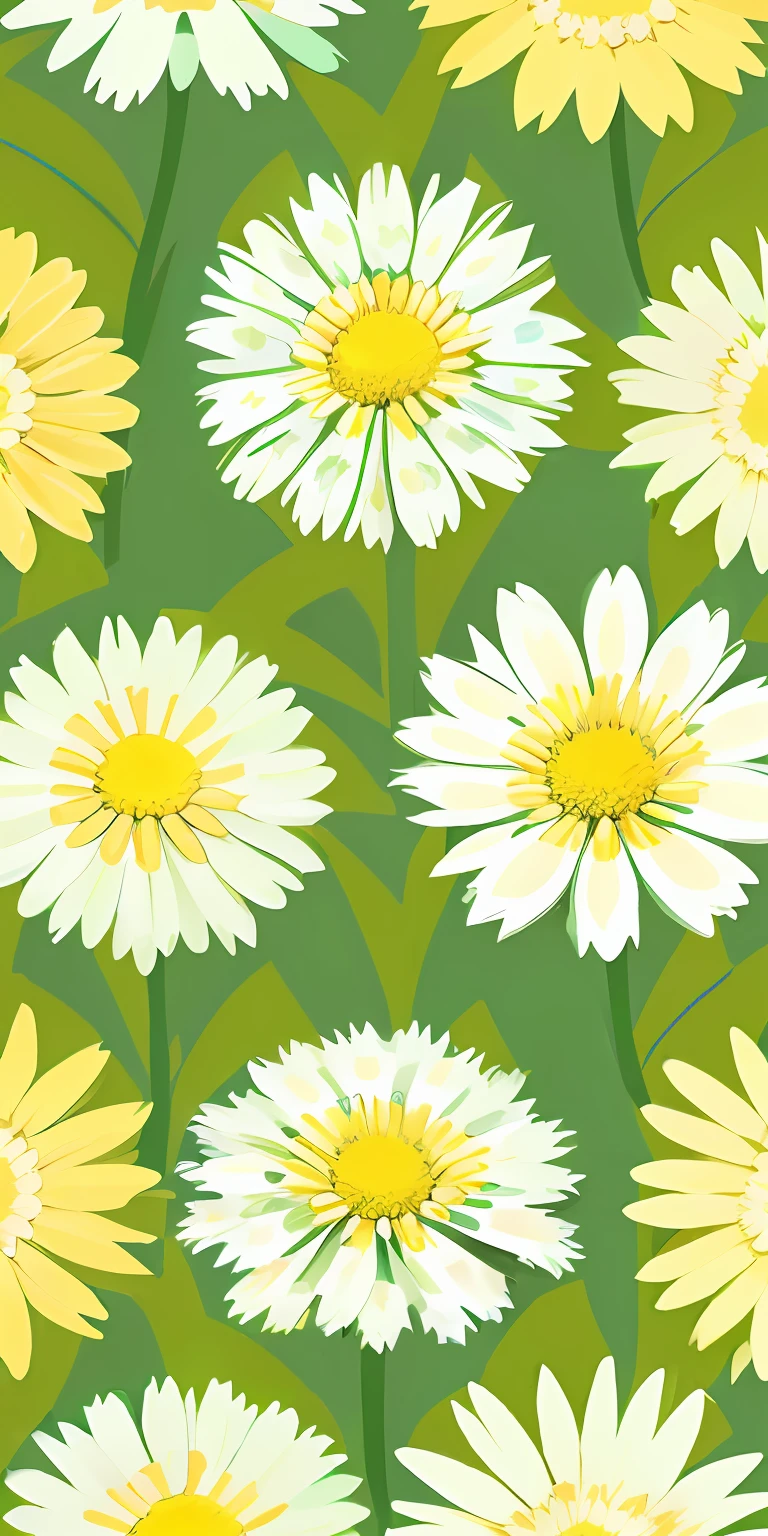 Close up of flower pattern on green background, flower, patchy flowers, Flower background, checkered motiffs, flower power motifs, flannel flower, garis edelweiss, checkered motiffs, Daisies, flower pattern, made with illustrator, Garden floral pattern, background natural flower, Daisies, flowers in the background, florest background, Flowers around, Chamomile