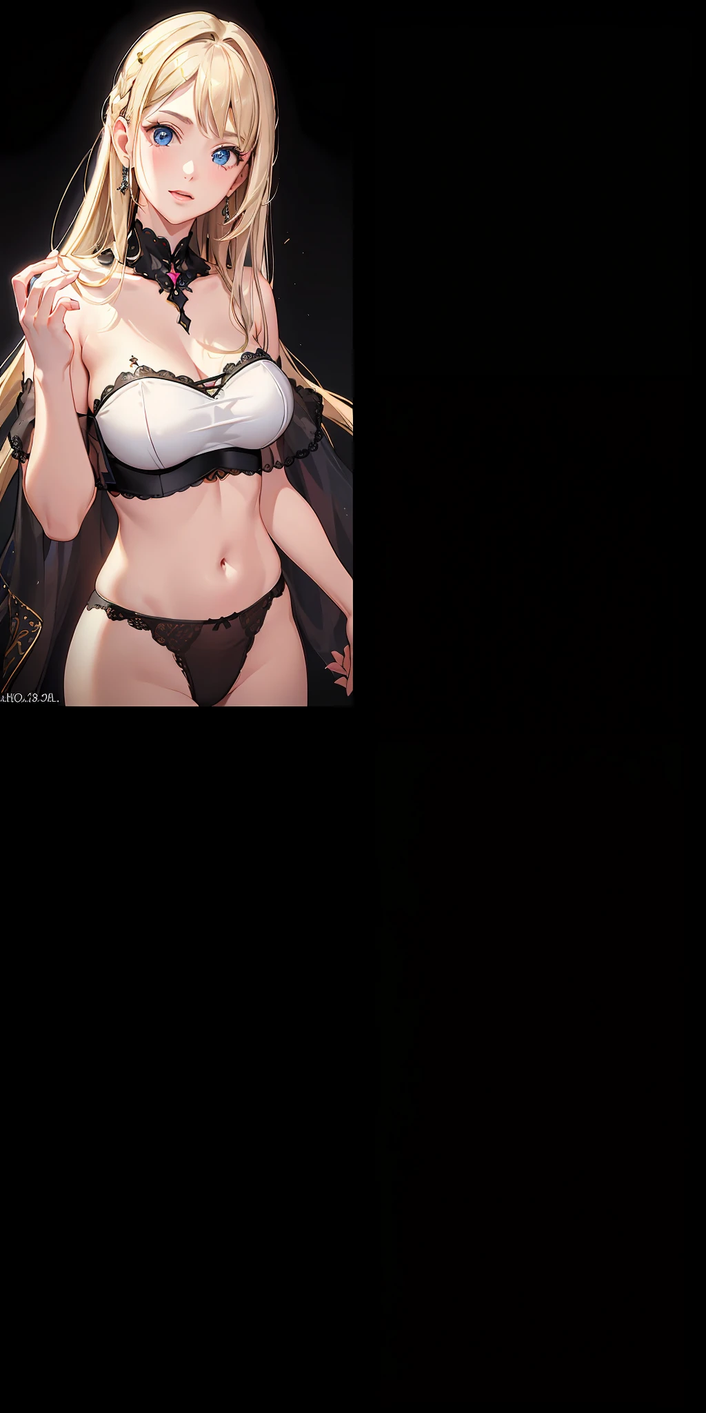 exposing her chest