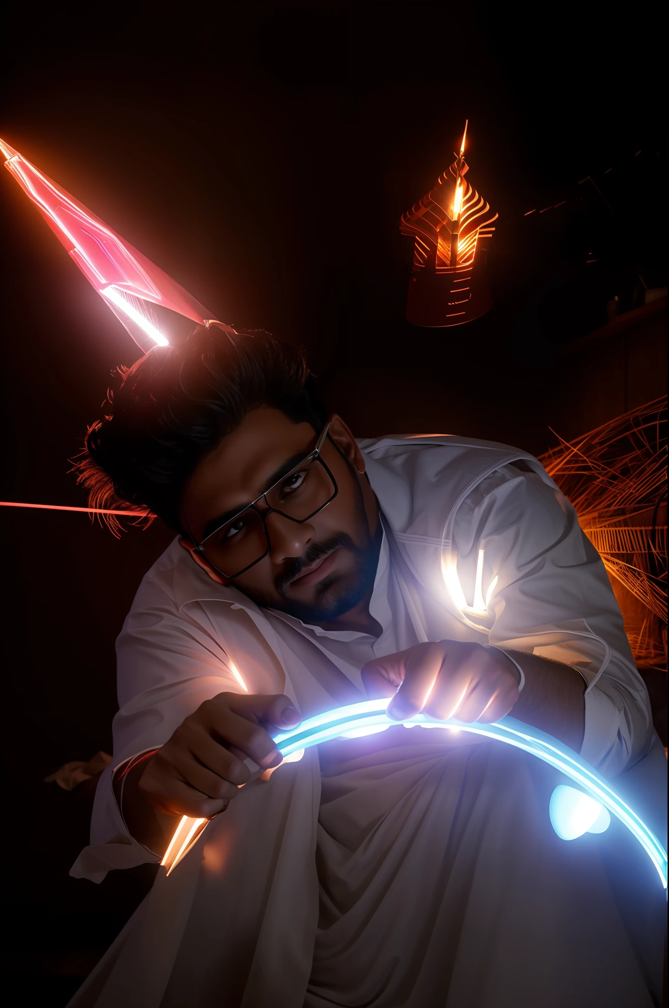mujhe ek gre begraund or ek pichese glow light or samne bala light diffuser white light 4k resolution
