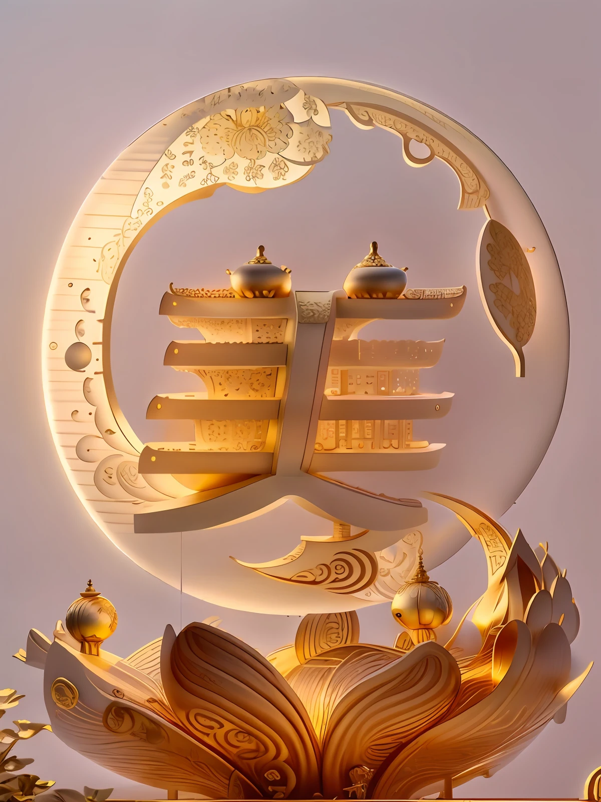 American characters on top of the background,simple backgound(Santan Seal Moon，Leifeng Tower,West lake，lotuses),ultra - detailed，high qulity，filmposter, Ray traching，Beautiful Chinese style，Golden curves