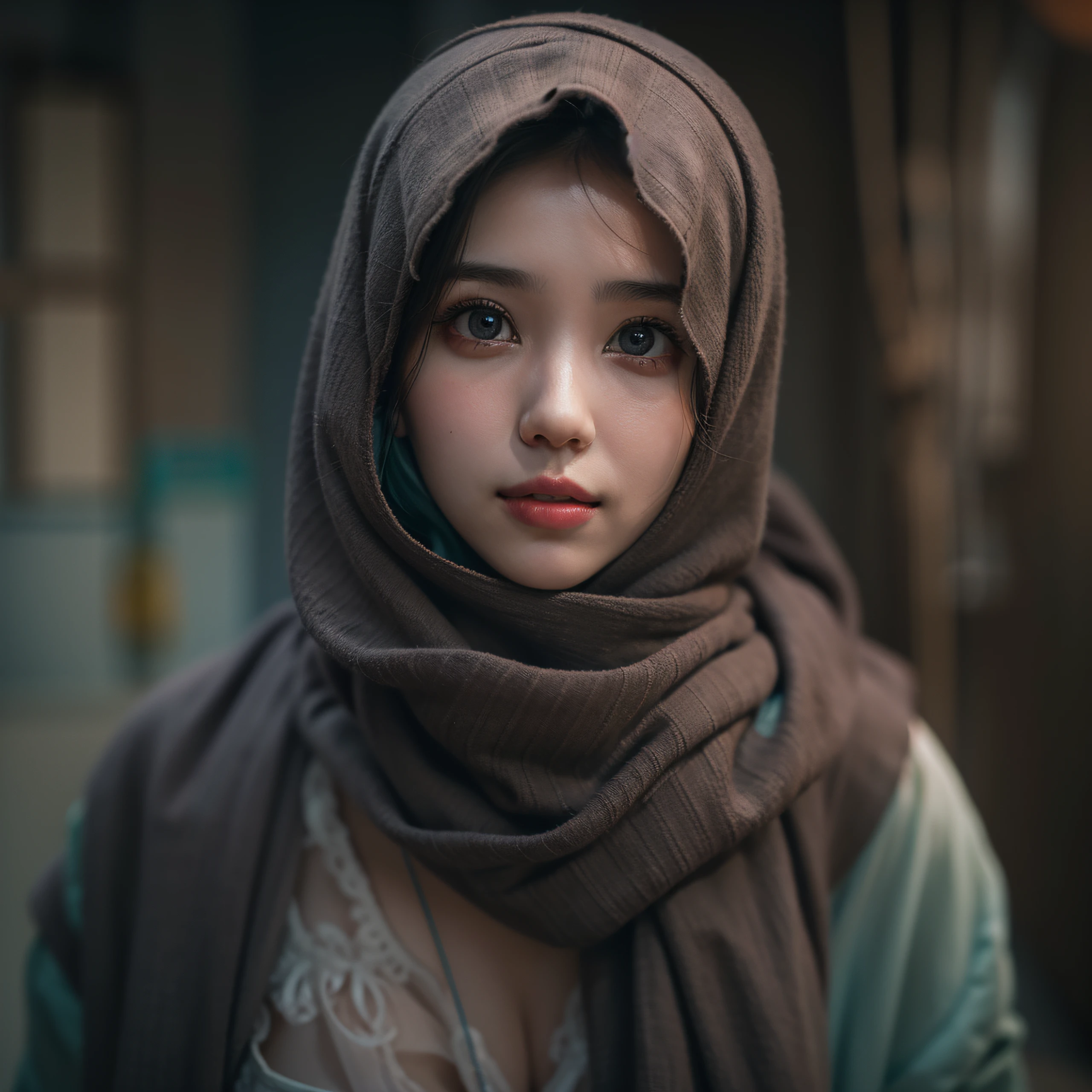 STABLE DIFFUSION 2.1 REALISTIC PHOTOREAL HIJAB, (((IU))), (((cute feelings Loved))) Masterpiece, absurdres,award winning photo, extremely detailed, amazing, fine detail, (extremely detailed eyes:1.125) and face, by lee jeffries nikon d850 film stock photograph 4 kodak portra 400 camera f1.6 lens rich colors hyper realistic lifelike texture dramatic lighting unrealengine trending on artstation cinestill 800 tungsten, beautiful woman, ulzzang-6500, smiling seductively, excited,