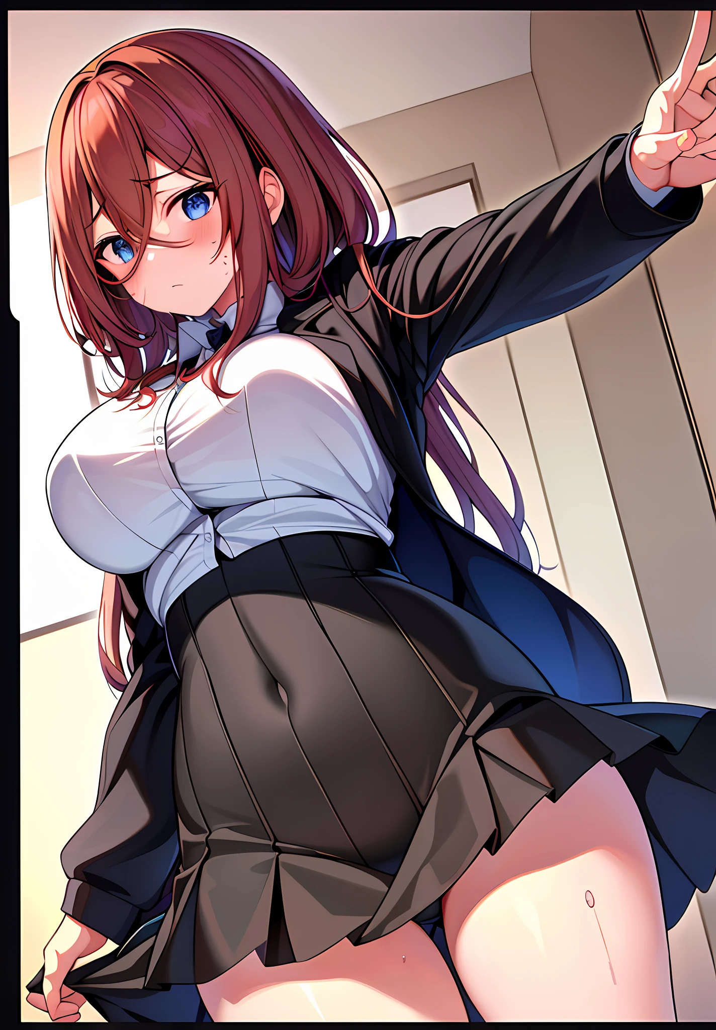 top-quality、Highly detailed anime super detail、masterpiece、tre anatomically correct、Detailed hand、(Mother 1.6)、8K、I love my tides、sexual excitement、condoms、Upper line、huge-breasted、thighs thighs thighs thighs、Sweat profusely、Stuffiness、Foreplay、Ahegao、Torogao、(Top-of-the-line suits:1.6)、I love you moisturize the skin、(Drenched body:1.3)、Detail Eye、NSFW、Tied up、erotick、jaket、Clean Y-shirt、Sheer underwear、cum on、Stuffiness、Valley of Charm、Panties、Short suit skirt、Lustrous hair、hairarmpits、hair on the crotch、Finest bedroom、Clothes taken off、a bed、teats see through、(nursing、中出しをする:1.2)、During squats、masturbation、Streaks in the crotch、Condoms used、The whole body is reflected