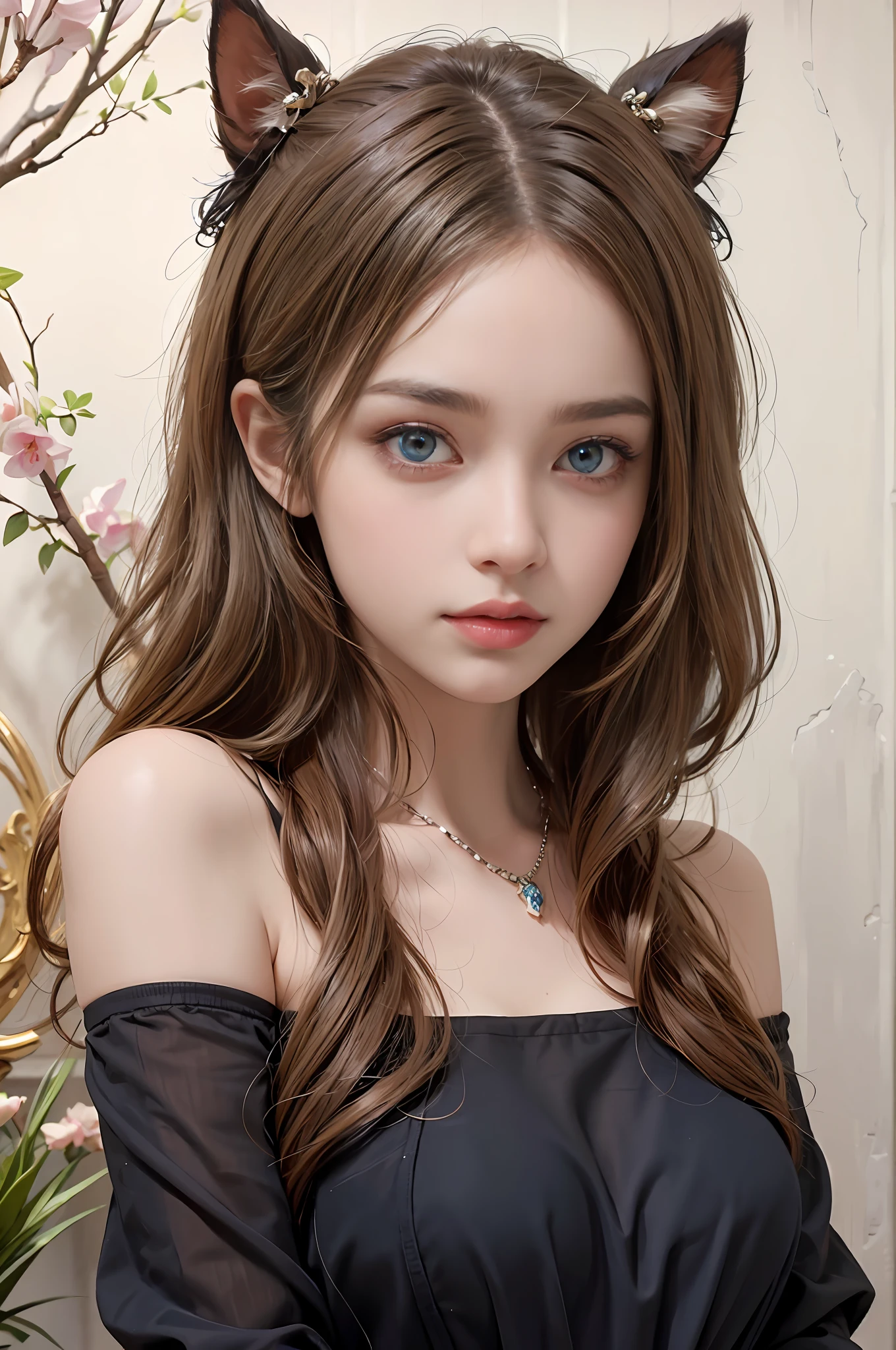 Elaborate Eyes，Blue pupils，Eyes of consistent size，Beautiful ballet face，Slightly cute