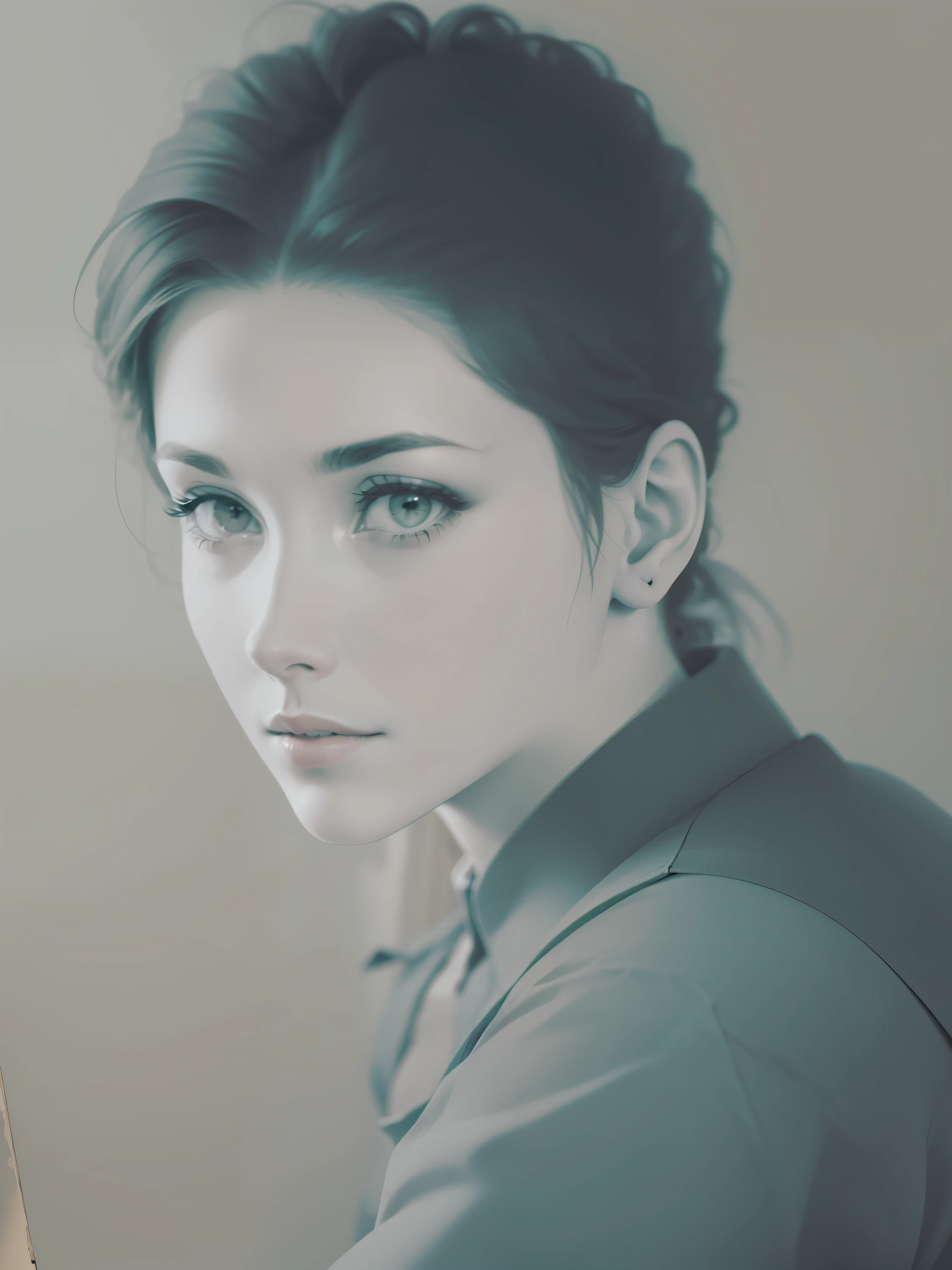 restore this image. Convert black and white photos to color photos