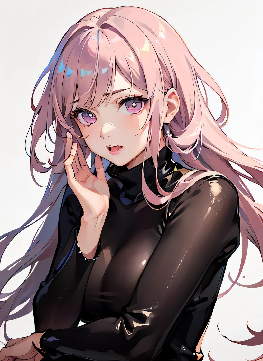 (realistic, photo-realistic:1.37),(8k, RAW photo, best quality, masterpiece:1.2),pink eyes, cute, ultra-detailed,heart-shaped pupils,physically-based rendering, ultra high res, front lighting, looking at viewer,photorealistic,realistic, solo, photorealistic, best quality,extremely detailed face,extremely detailed eyes and face, beautiful detailed eyes,absurdres, incredibly absurdres,Messy hair, floating hair,close-up,portrait,