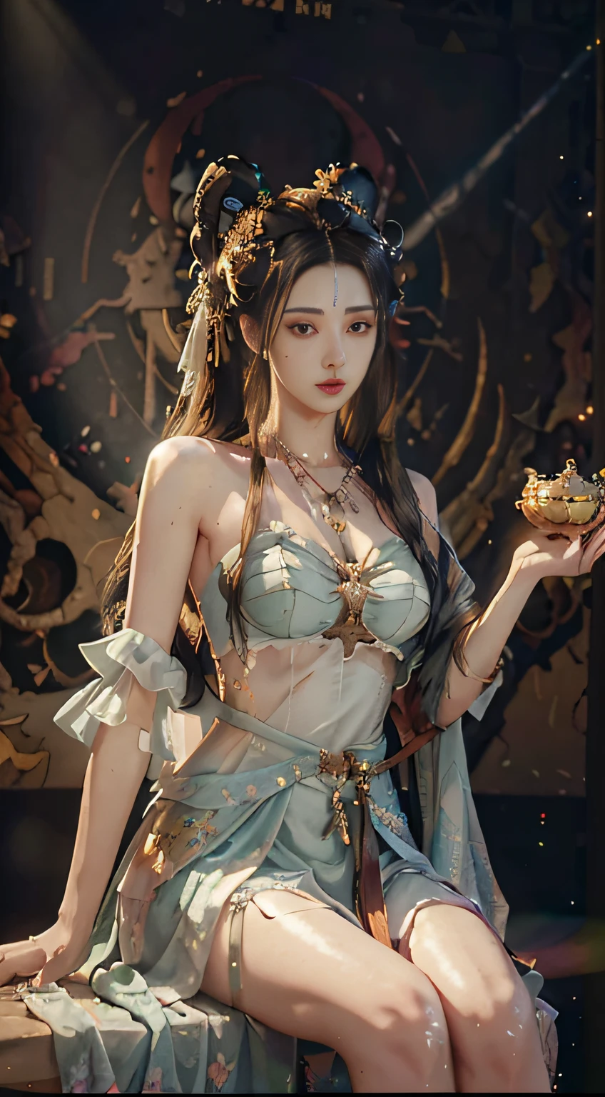 ((Best quality)), ((masterpiece)), (detailed:1.4), 3D, an image of a beautiful cyberpunk female,HDR (High Dynamic Range),Ray Tracing,NVIDIA RTX,Super-Resolution,Unreal 5,Subsurface scattering,PBR Texturing,Post-processing,Anisotropic Filtering,Depth-of-field,Maximum clarity and sharpness,Multi-layered textures,Albedo and Specular maps,Surface shading,Accurate simulation of light-material interaction,Perfect proportions,Octane Render,Two-tone lighting,Wide aperture,Low ISO,White balance,Rule of thirds,8K RAW,