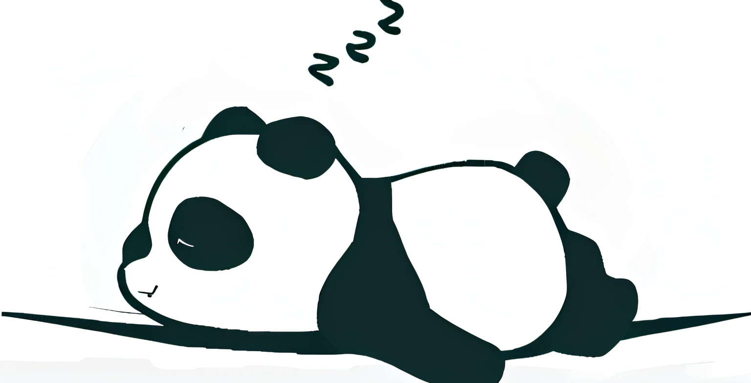 Close-up of panda lying on its back, panda panda panda, Panda, Sleeping, Sleepy, Cute panda, sleep, a cute giant panda, Asleep, inspired by Shūbun Tenshō, cut, Tranquil Mood, Cute:2, in a chill position, pandas, sleepy feeling, very sleepy and shy, Sleepy expression