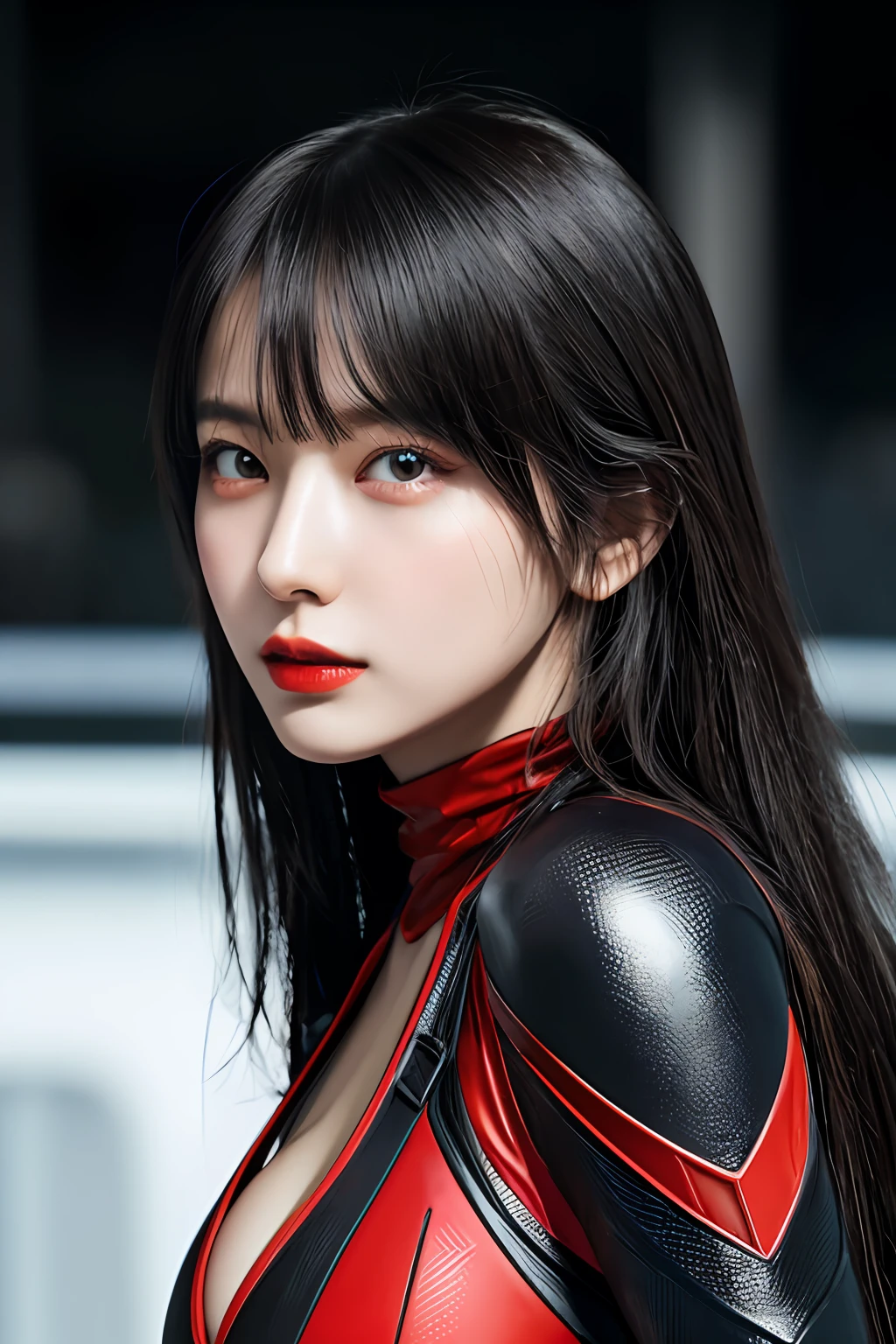 (1girl:1.3), 独奏, (((very vey very detailed face))),((very detailed eyes and faces))),beatiful detailed eyes,Body parts__,offcial art,Unified 8k wallpaper,ultra-detailliert,Beautiful and beautiful,big breasts beautiful,tmasterpiece,best qualtiy,primitive,tmasterpiece,ultra fine photos,best qualtiy,超高分辨率,photorealistic realism,rays of sunshine,full-body portraits,stunningly beautiful,,dynamicposes,delicated face,vibrant eyes,(from the front side), she is in a spider-man suit,Red and black color scheme,arachne,Very detailed city roof background, Roof,looking over city,详细的脸,detailed complex busy background,untidy,opulent,milkyW,highly detailedskin,Realistic details of skin,Visible pores,Clear focus,volume fog,8k uhd,digital SLR camera,high qulity,filmgrain,White skin of the,photo-realism, semi transparent