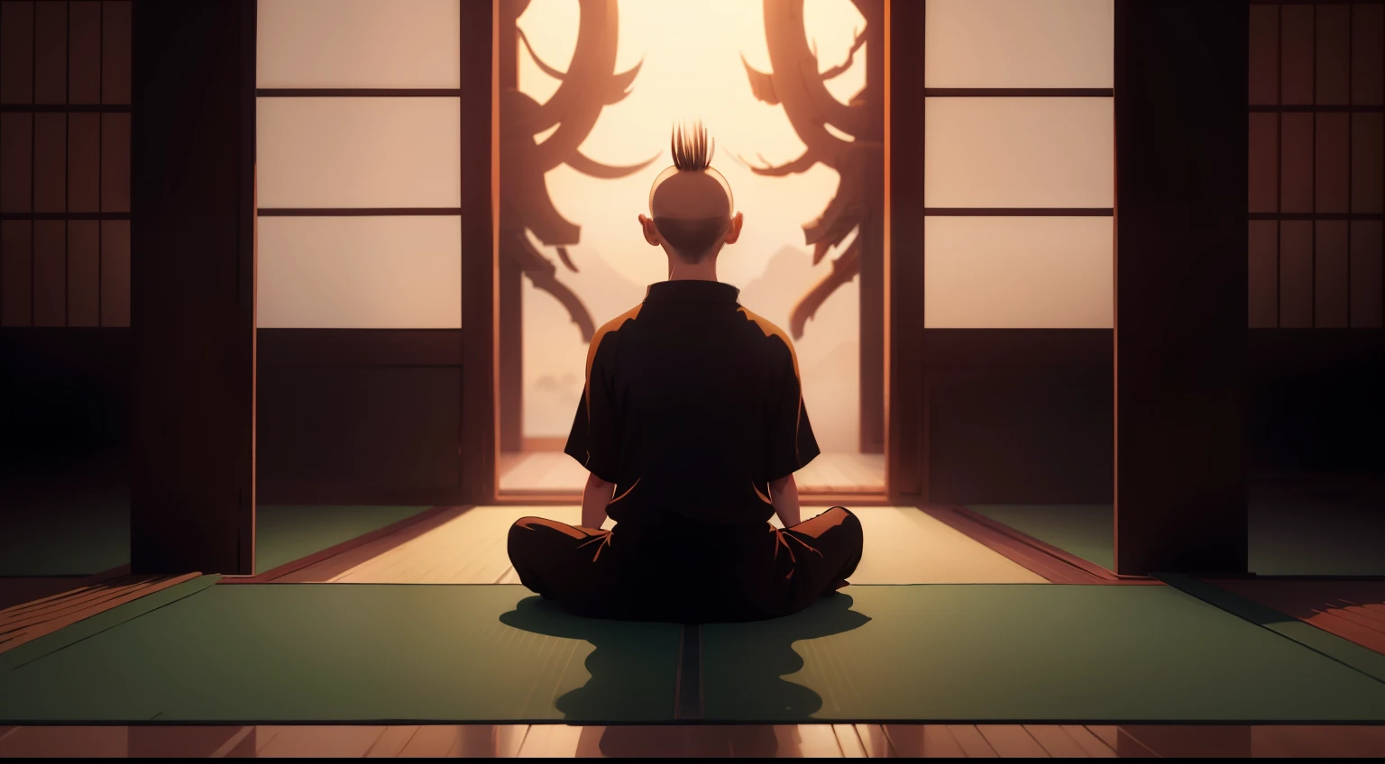 Zen retreats,Zen masters refer to disciples meditating,Tranquility and calm