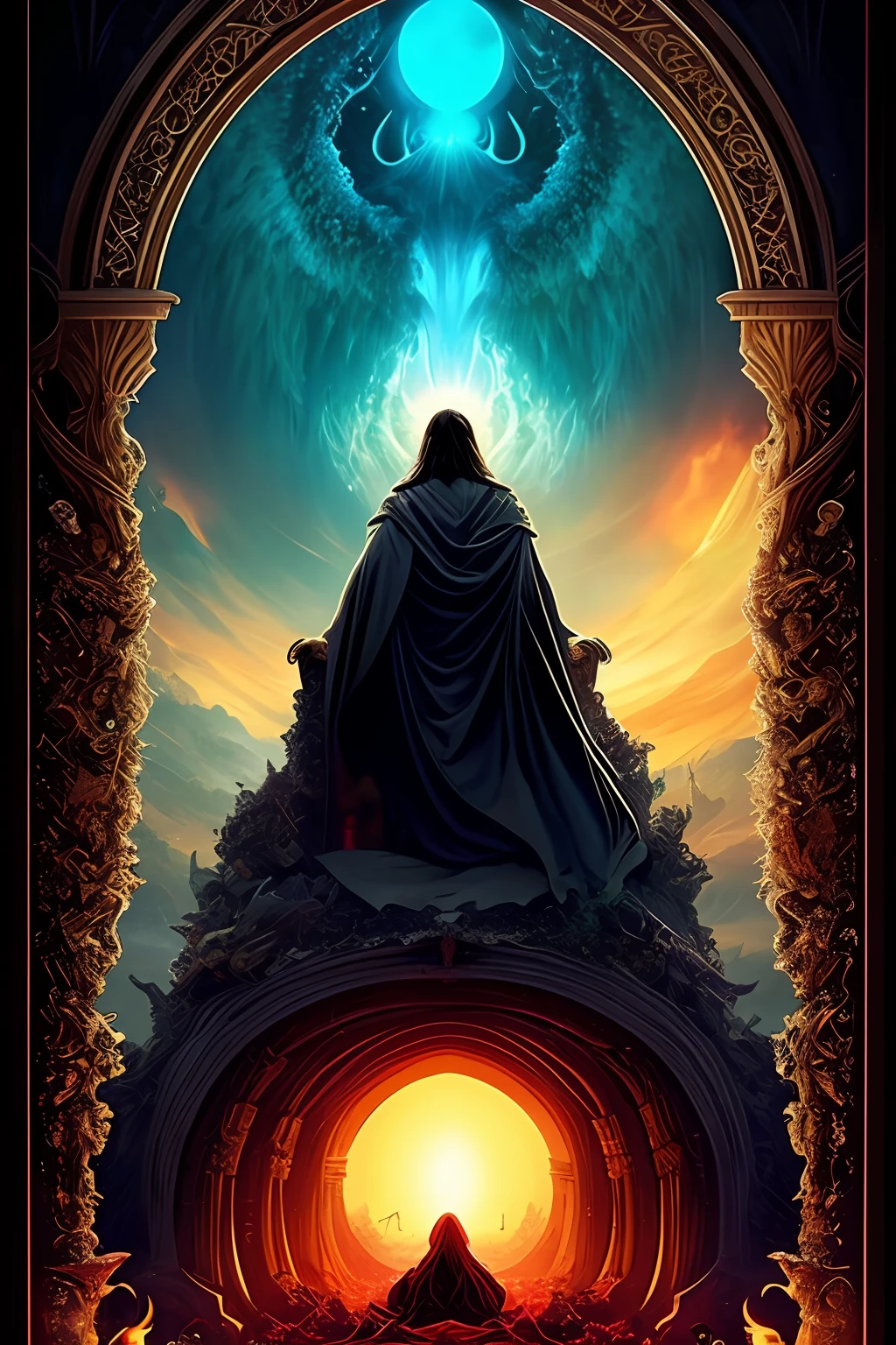 And the kingdom of darkness, Like an abyss in front of you, will not be revealed by earthly beauty. You'll see hell and your childhood. You will forget paradise and your bliss. Depiction of heaven and hell. Sinners in Hell. Angels fly in paradise. life: The meaning of life. death. Death is the end or beginning of something, What we are not given to understand. To be or not to be, That is the question.emptiness in the soul.There is no point in living. What's next? What is the meaning of life?Why live, If you have to fight for a place in the sun all the time... The Lost Love That Was the Meaning of My Life.