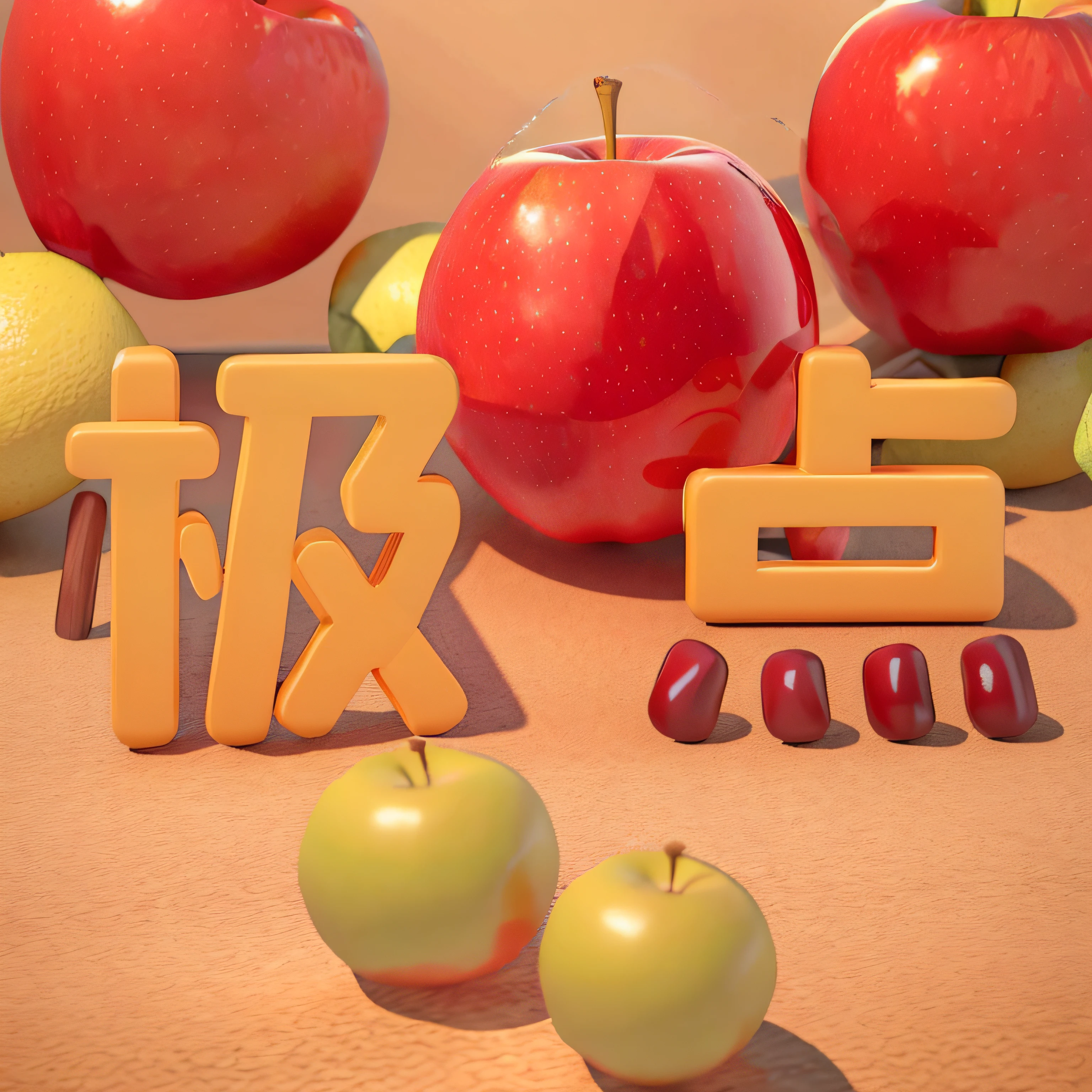 Red apple skin,C4D,best qualtiy,tmasterpiece,higher details,Physical rendering