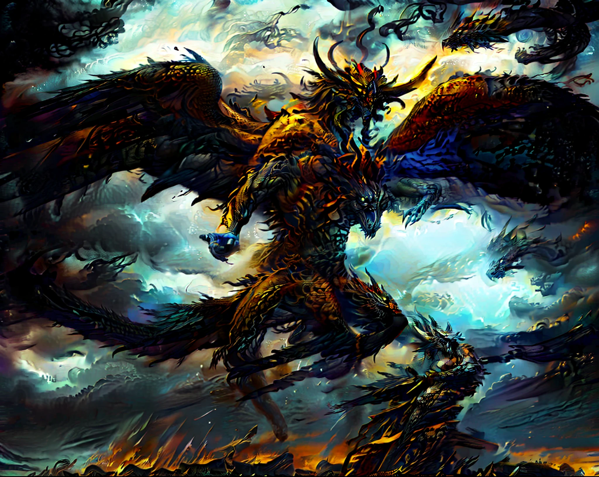 Black Dragon，act of God，Tiamat，The horrible dark atmosphere of death