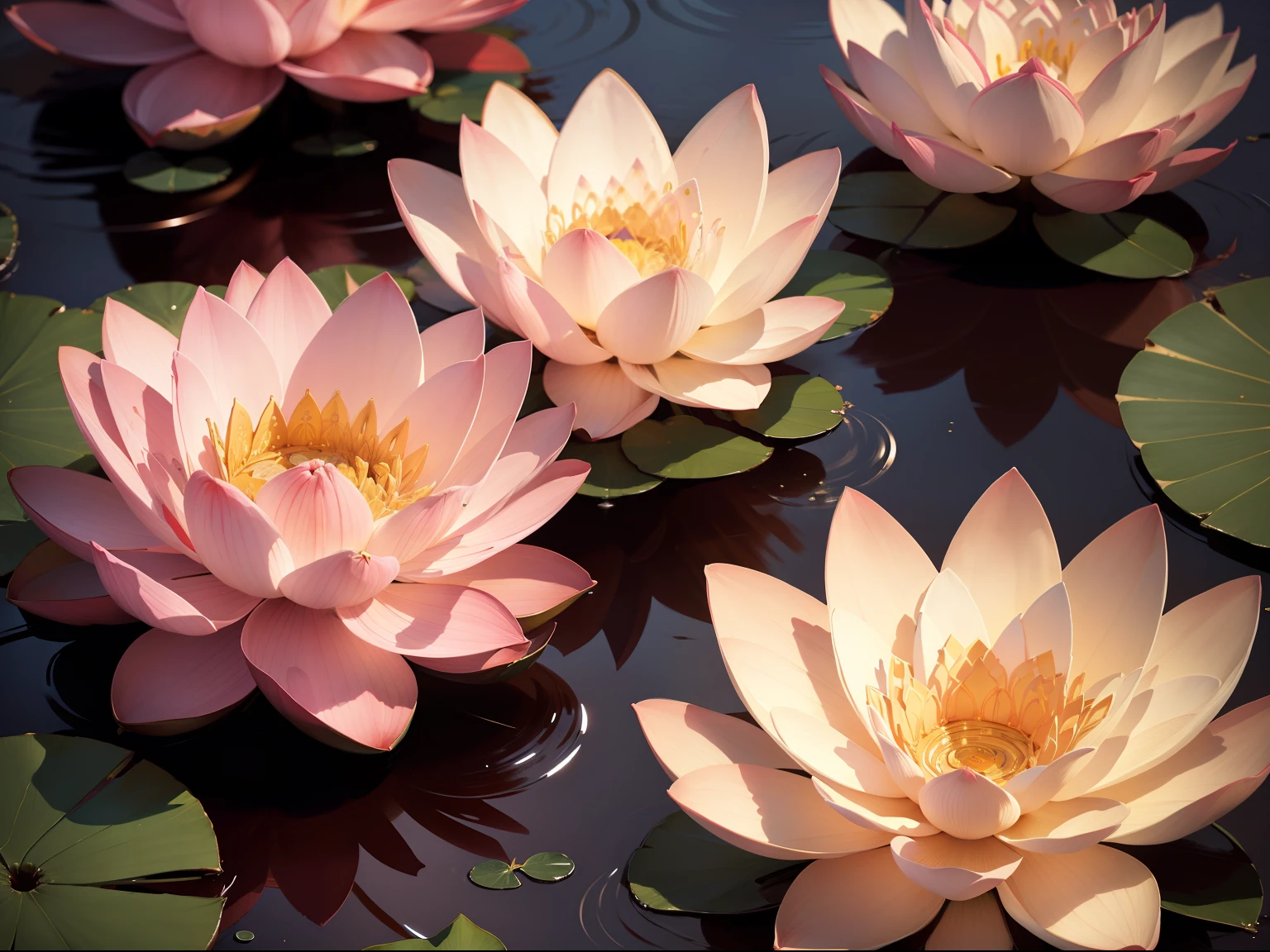 Best quality at best，tmasterpiece，A high resolution，Original，very detailed wallpaper，（starrysky），（lotus flower），spatter，blossoms，，ellegance，