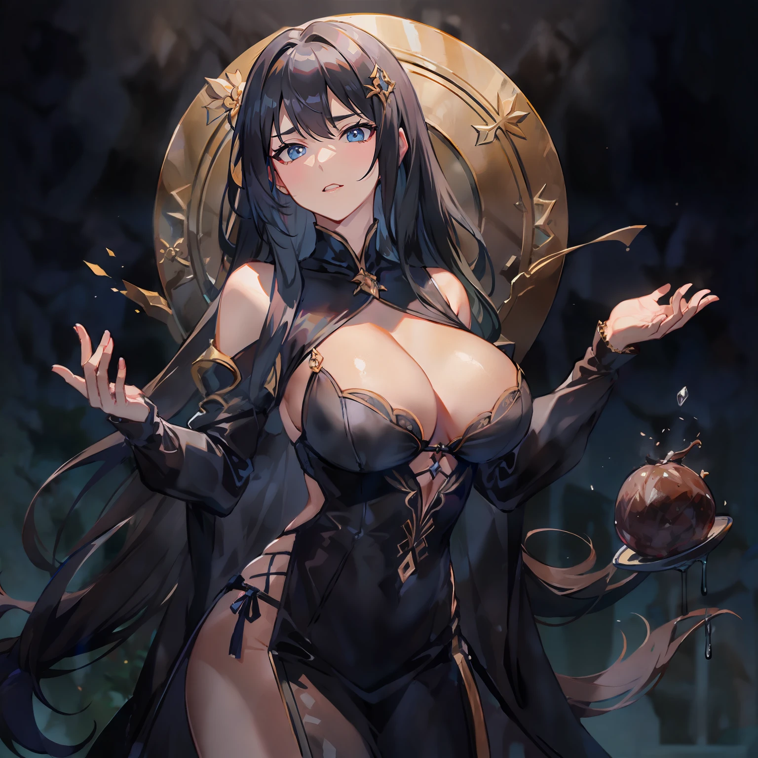 blacksilk,nedium breasts,cleavage