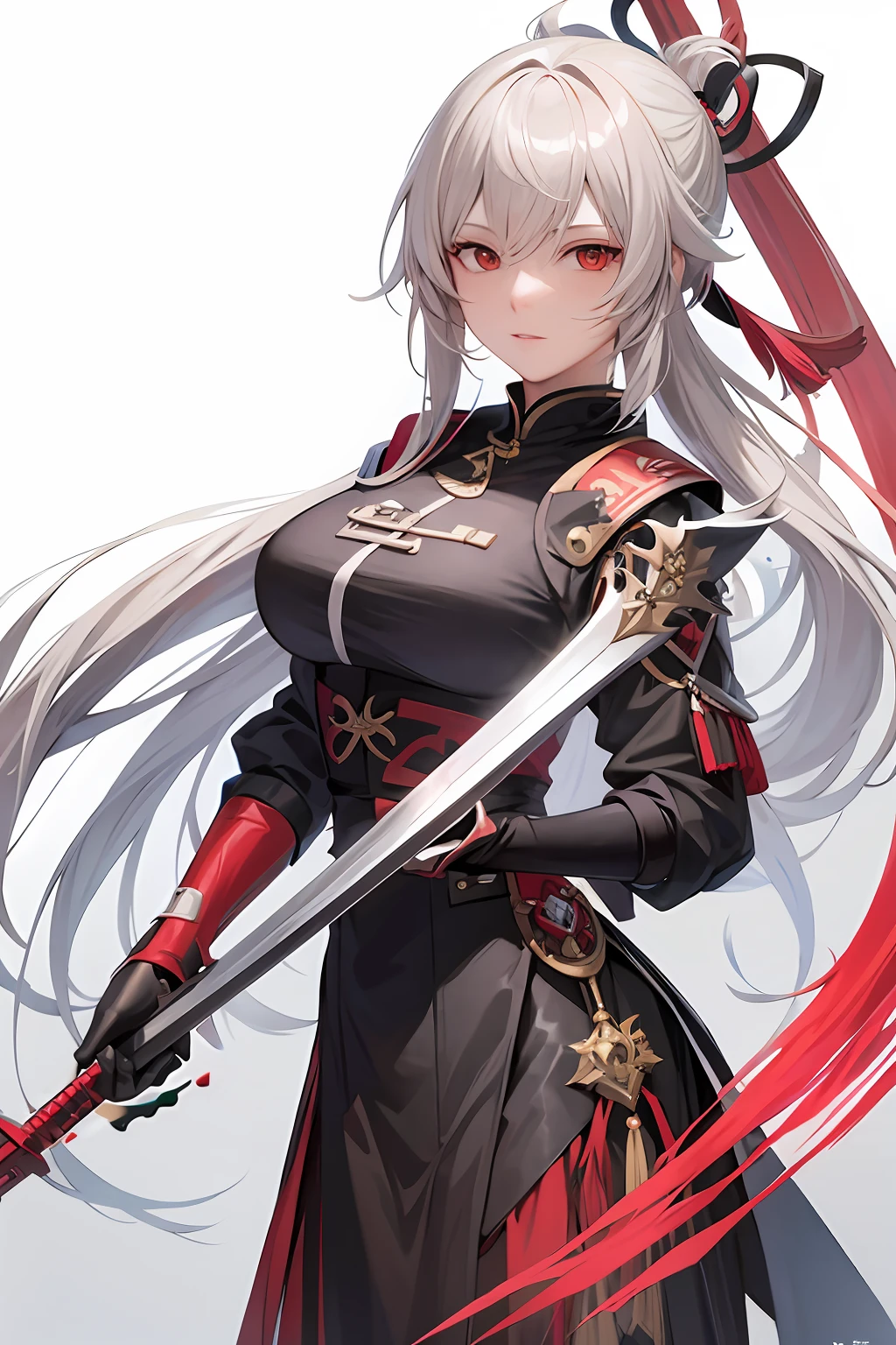 Red longsword