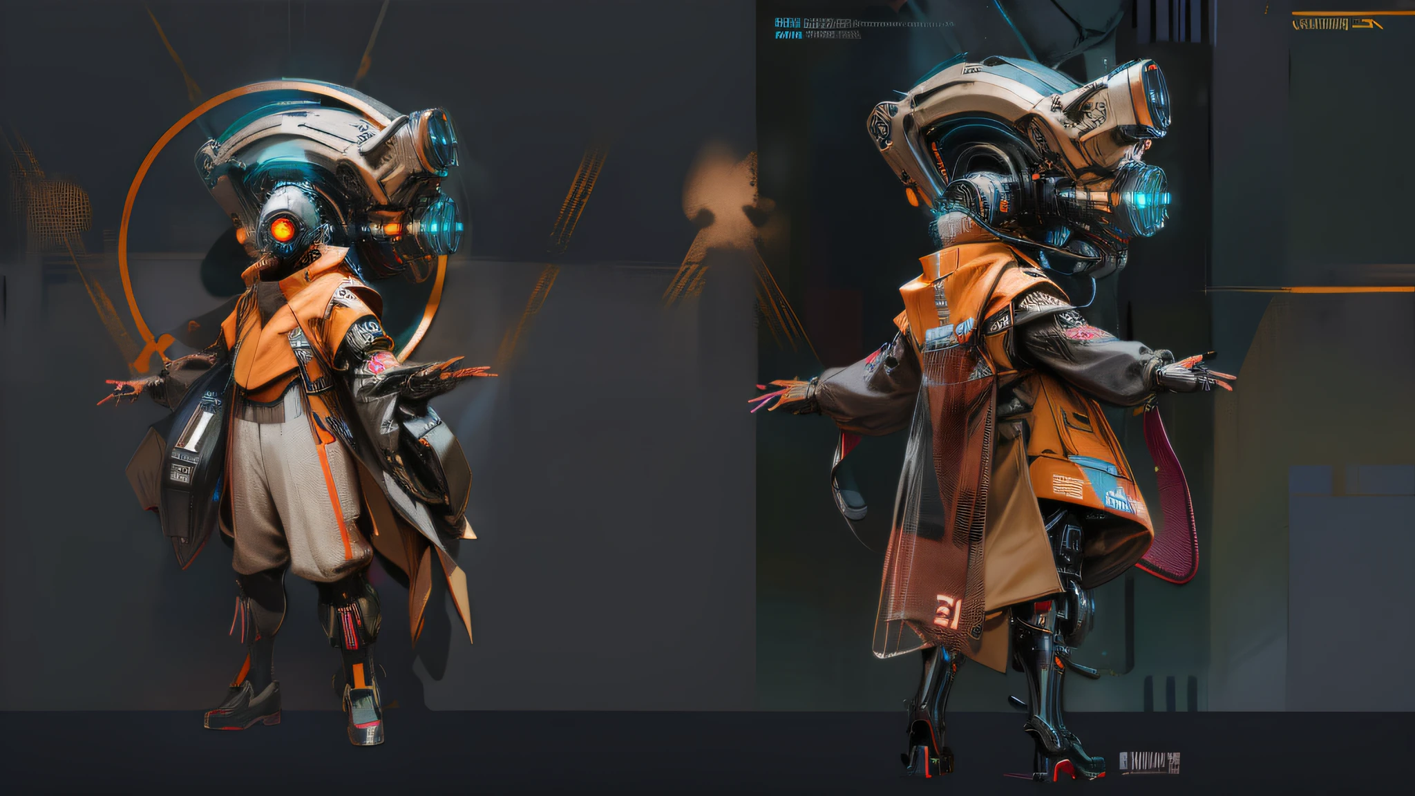 cyber punk perssonage
