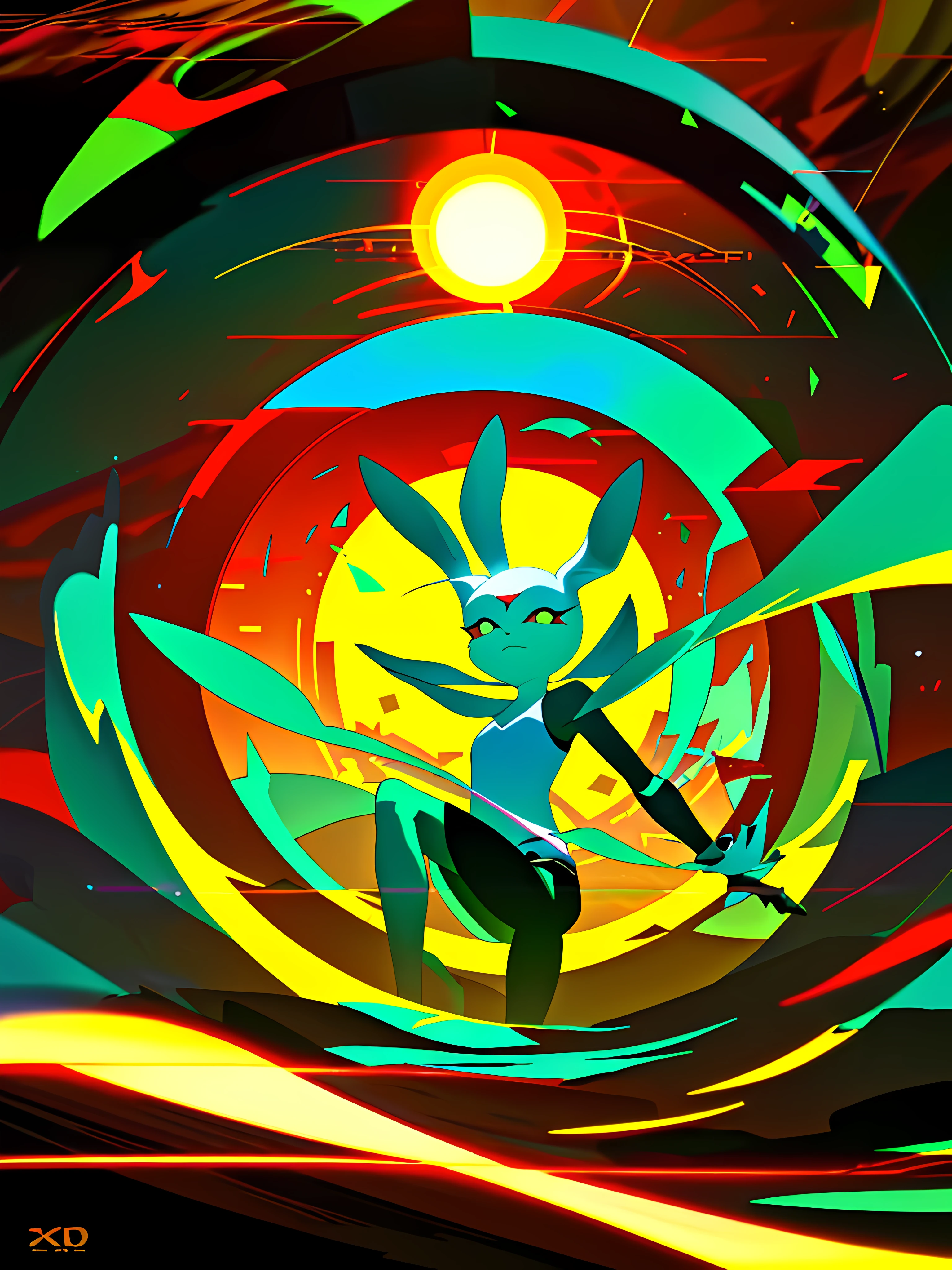 (blame! style abandoned tech landscape), (Zen, Amy Sol style), (like a tunnel that you follow to a tunnel of its own down a hollow in a cavern where the sun has never shone), (abstract anthro rabbit figure wearing bunny ears), cover art with light abstraction, abstract, simple vector art, contemporary Cybernetic art, color gradients, soft color palettes, layered forms, whimsical animation, style Ethereal abstract, 4K, --v6
