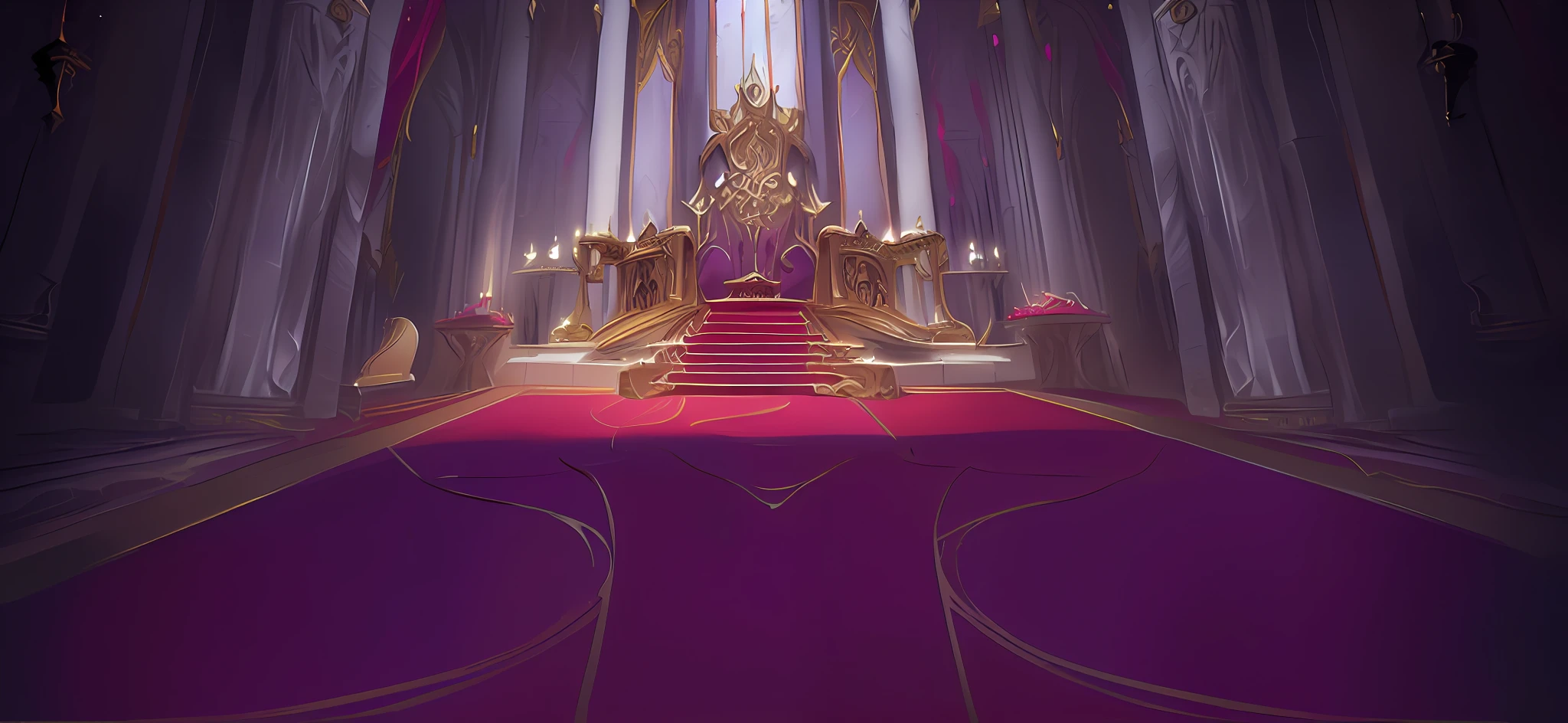 Medieval throne room, Beautifully designed throne, Ornate stone pillars ， concept-art, stunning arcanum backdrop, palace background, arena background, in a throne room, Real picture，8k wallpaper，goth style，