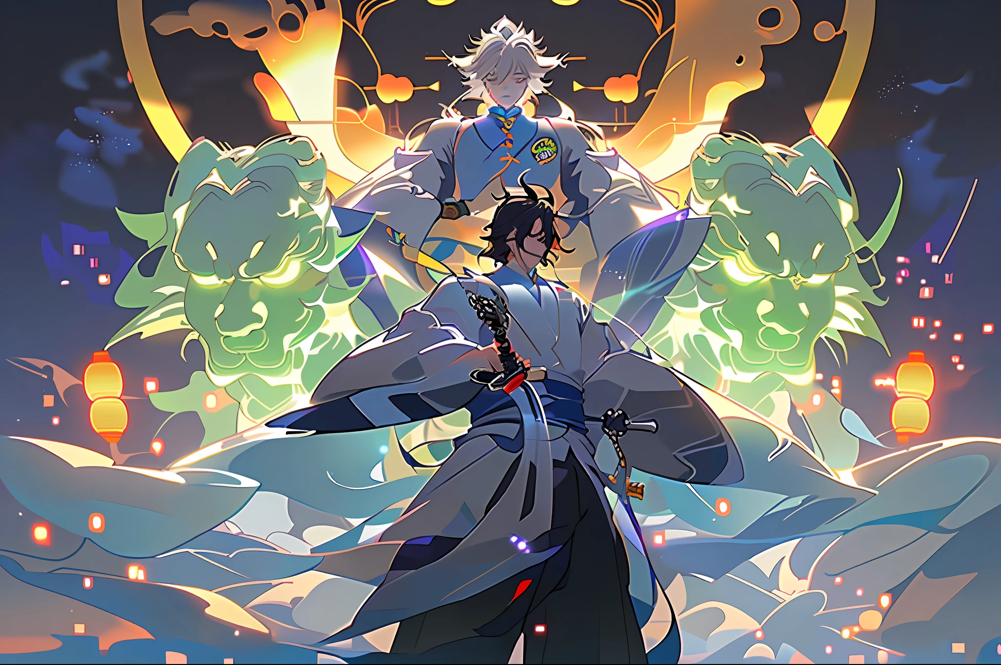 ,(tmasterpiece:1.2),best qualityer,PIXIV,Taoist,
1 character standing in front of the purple glowing Taoist,cleanness,swing the sword,Oriental Shenlong