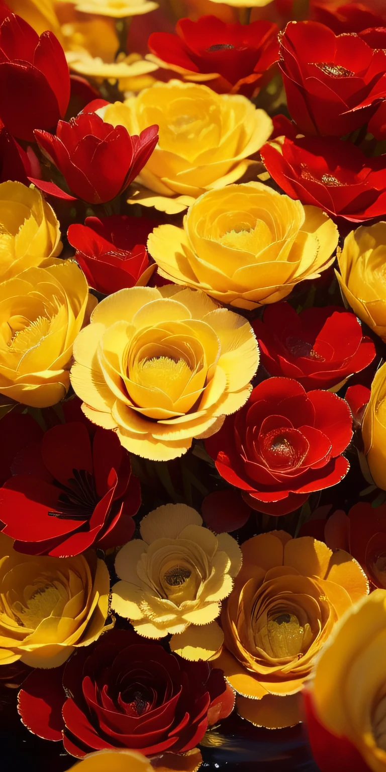 Works of masters，Top image quality，ultra - detailed，best qualityer，Close-up，flower  sea