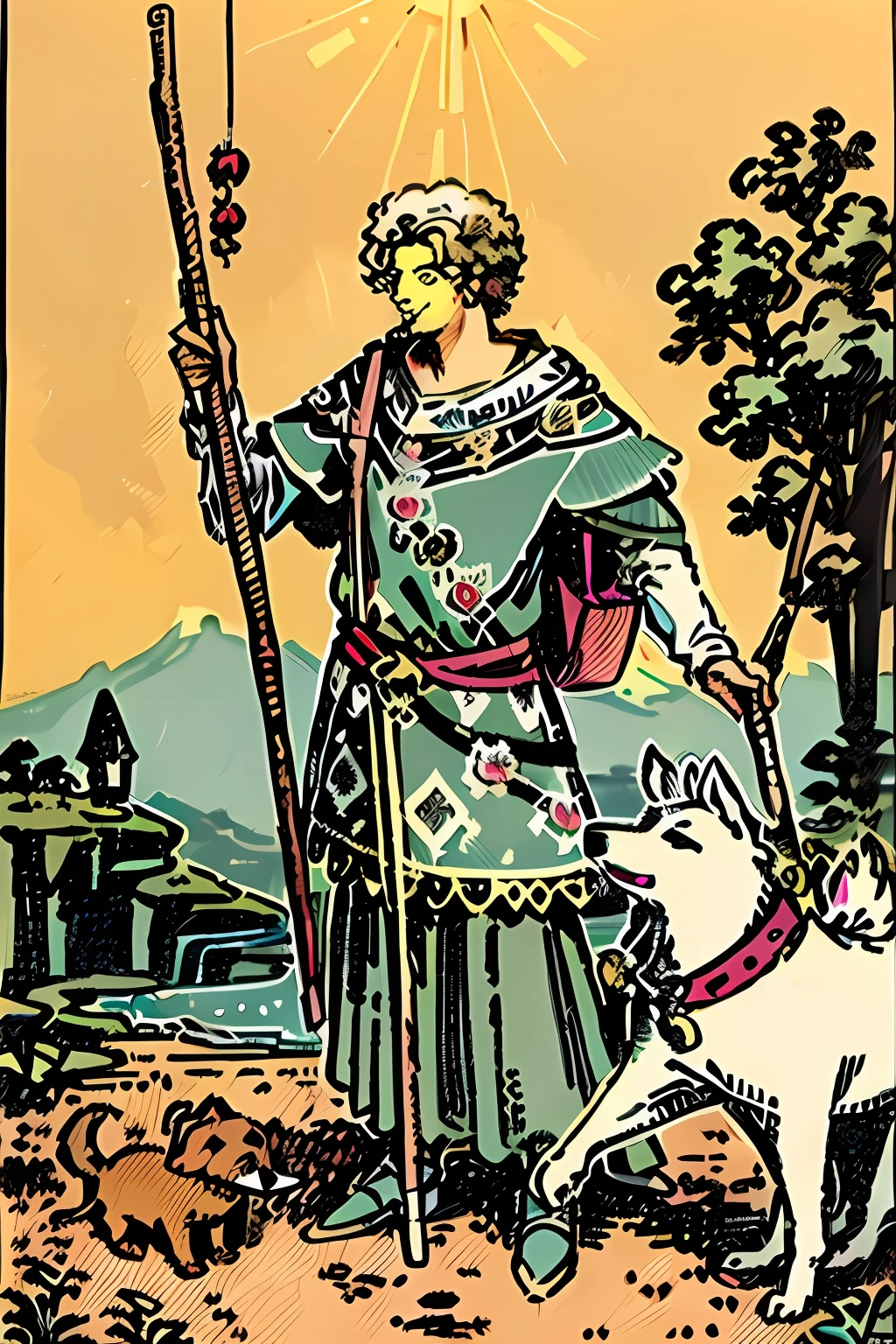 Tarot cards with man and dog close-up, The art of fool's tarot cards, the fool tarot illustration, Tarot Fool, Tarot cards for fools, Vintage tarot cards, Fool Tarot Card Knight Waite, Tarot cards for fools, Magician Tarot cards, tarot cards characters, Lovers Tarot cards, tarot cards, Knight-Waitaro cards