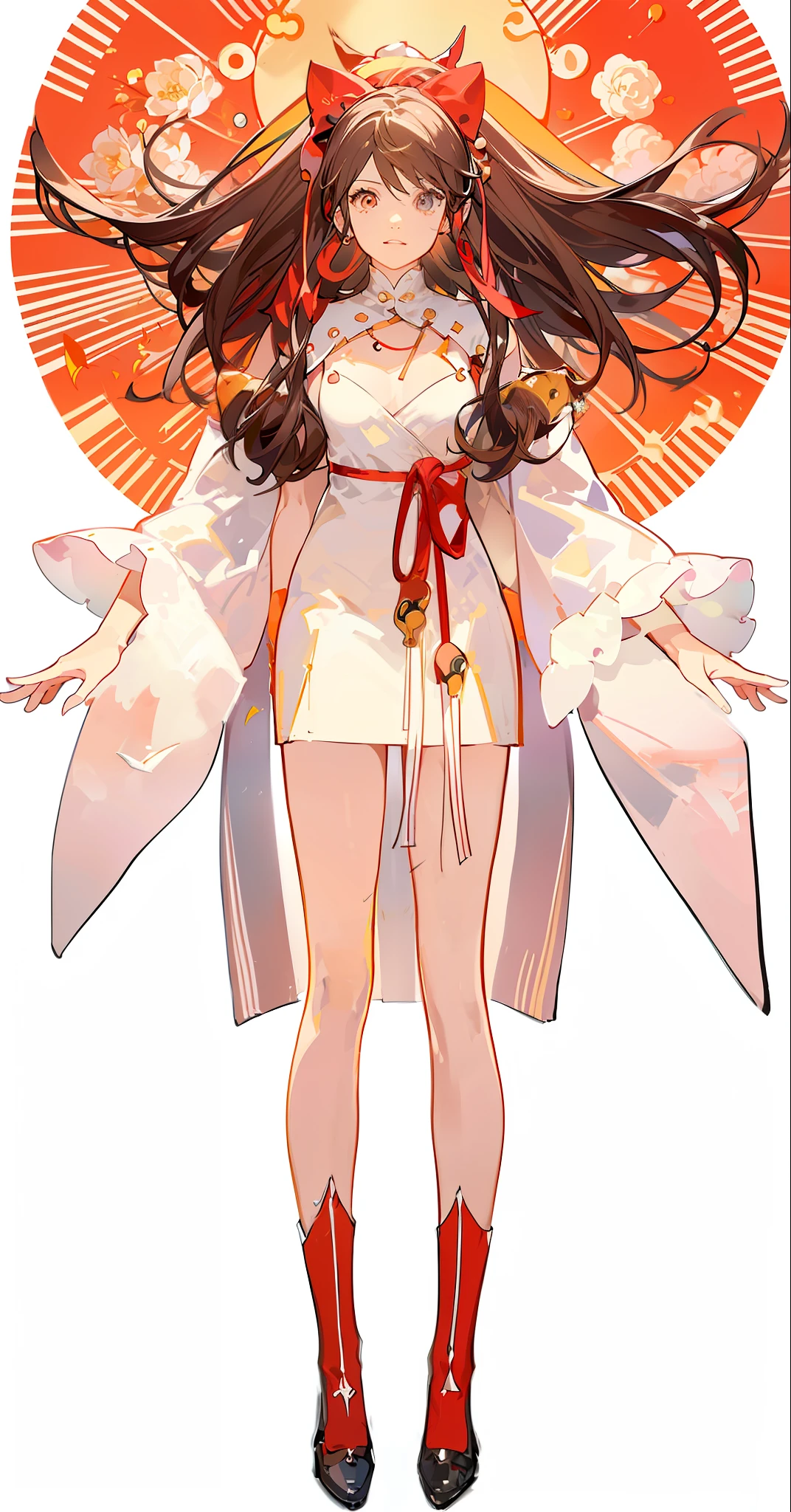 One in a pink dress,Woman in white coat and crown, zoomed out full body, concept piece, distant full body view, digital art of an elegant, full body concept, wearing a pink ballroom gown, centered full body rear-shot, full body in view, A close-up of a woman in Jeonhanfu,Has a pair of cat ears, artistic renderings of Reimu Hakurei, reimu hakurei, ((wearing aristocrat robe)), touhou character, full-body xianxia, !!Full body portrait!!, Aromatic, from touhou, full body adoptable, full bodyesbian!, full body concept, full body concept, clothing design, clear outfit design, full-body xianxia, new costume concept design, full body with costume, costume desig, full body detailing, anime full body illustration, detailed full-body concept, full body portrait of a short!, full body adoptable, anime woman fullbody art
