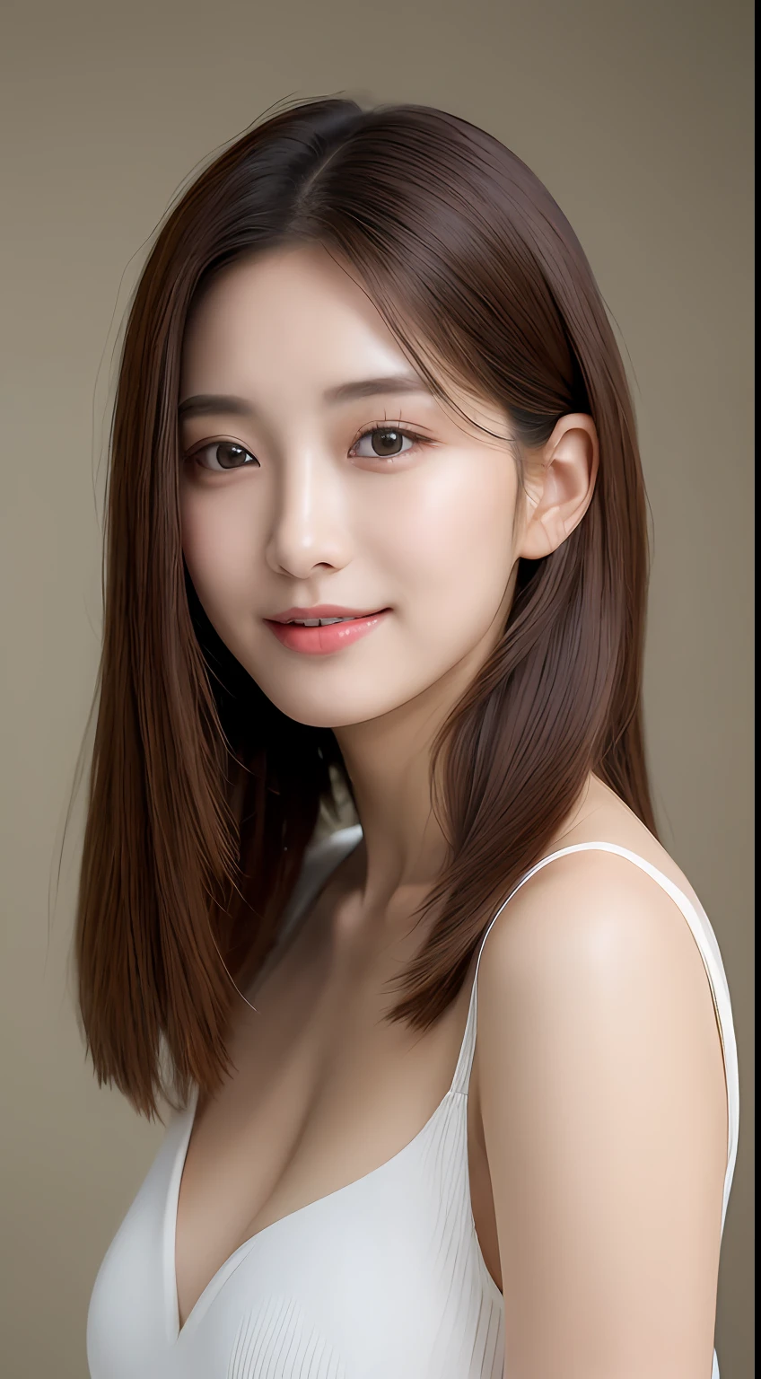 ((top-quality、8K、​masterpiece:1.3))、Beautiful 20 year old girl with perfect body shape、K-pop Idol Face、Slim Abs Beauty:1.3、(Hairstyles Brown Hair Shortcuts、Colossal tits)、doress:1.1、Super fine face、Delicat eyes、二重まぶた、A smile with shame、Duan、Full body photo