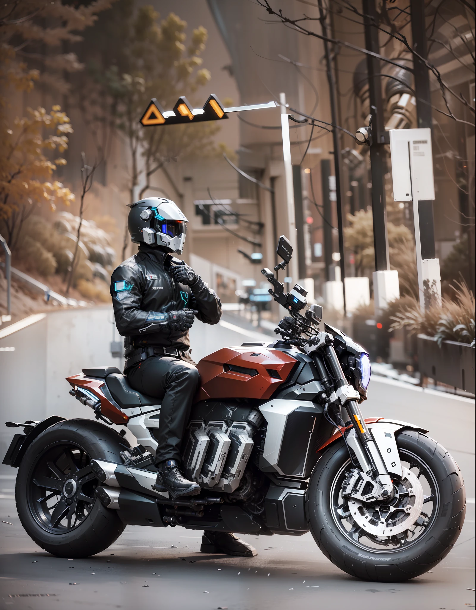 Handsome cyberpunk mech warrior,Black cyberpunk mech costume,High-tech black full enveloping helmet,Biomechanicals, MSHN Robot Man,High-tech helmet,hyper realisitc, Steel, Complex design, insanely details, finely detailled, Extremely clear lines, cinmatic lighting, photograph realistic, A detailed masterpiece