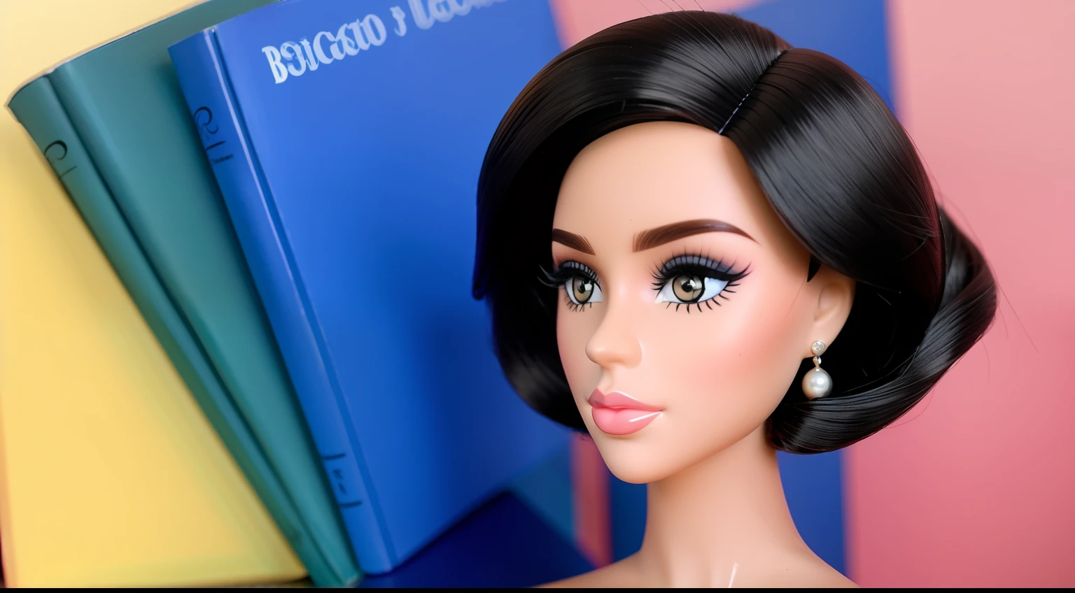 Uma obra prima me uma linda boneca, BarbieGirl loira, cabelo perfeito, makeup, bem vestida, Reading the Holy Bible