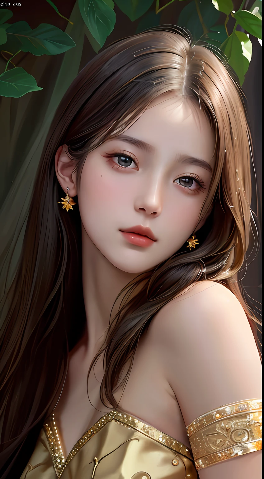 Best Quality, Masterpiece, Super High Resolution, (Realism: 1.4), Original Photo, (Real Skin Texture: 1.3), (Film Grain: 1.3), 1 Girl, Beautiful Eyes and Face Details, Masterpiece, Best Quality, Close-up, Upper Body, The zodiac art style