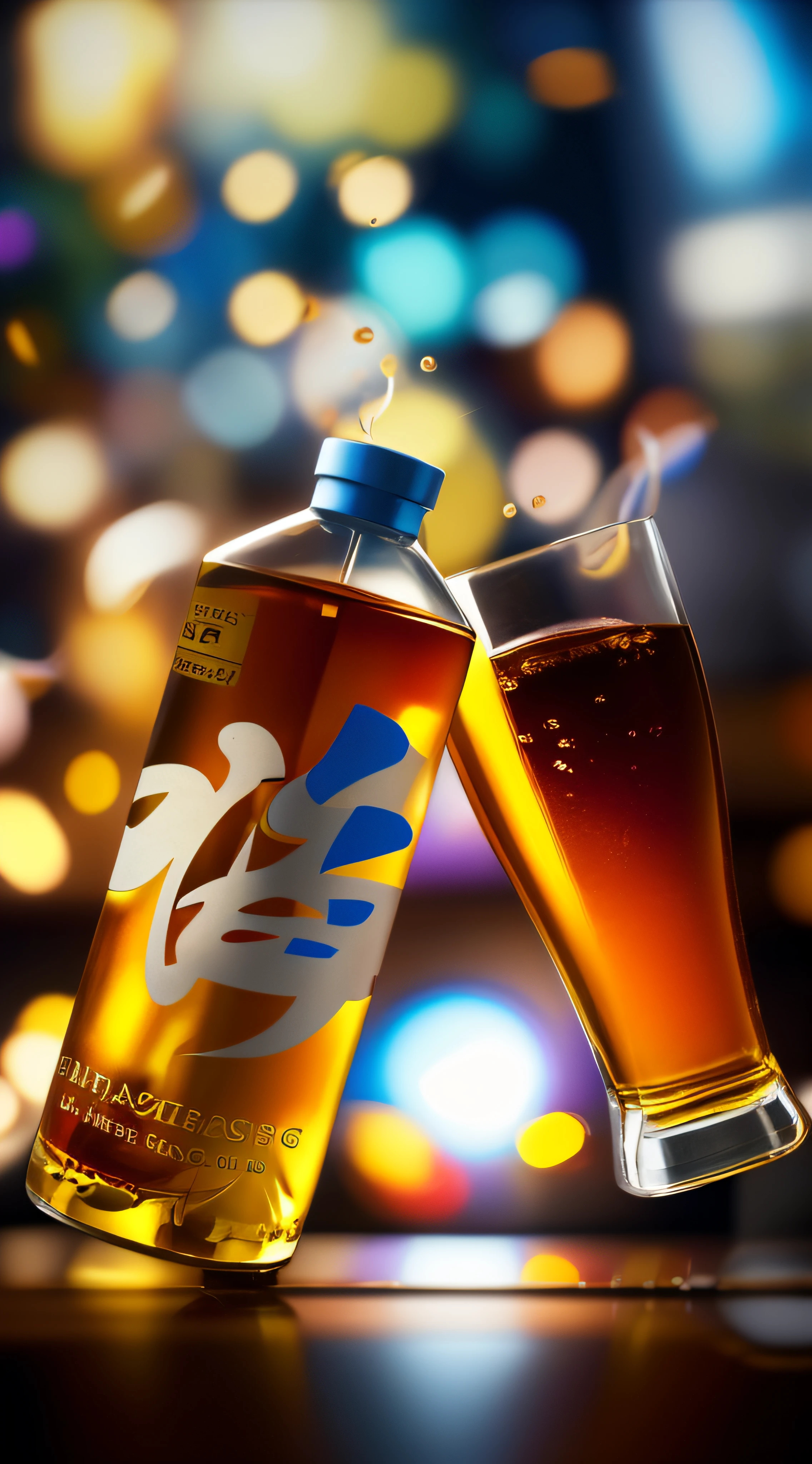 chagall style, 
masterpiece, best quality, 8k, , sharp focus, ultrarealistic, raw photo of 


intricate glass with complex reflections of swirling magnificent whiskey,


((backround defocused)):1.4, (depth of field):1.4