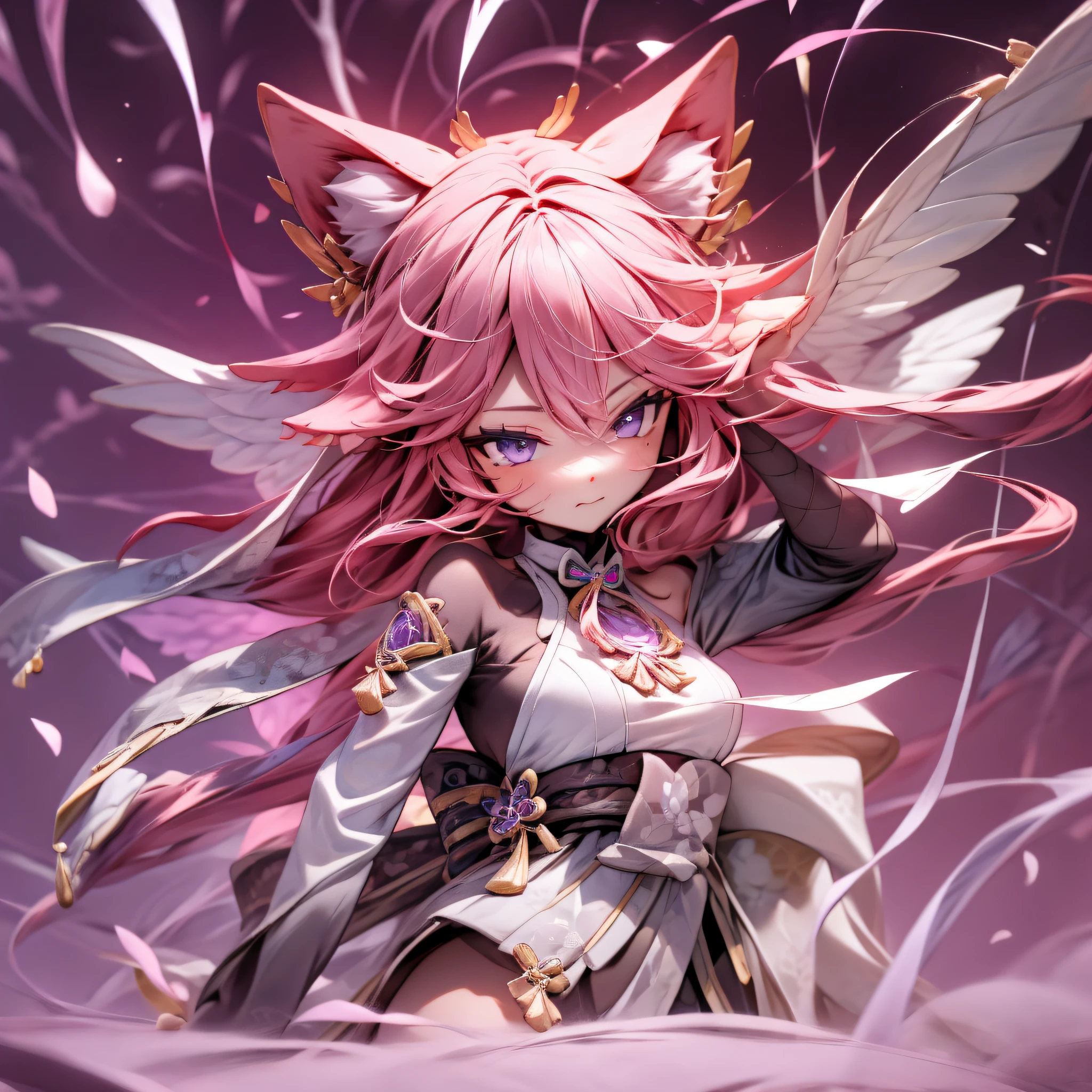 "Mega Mini, The body is steel.., Metal., chibi, The legs are steel.., Metal., blink, The wings are steel vapor, freeing the jet to the metal wings.., Metal., My favorite cat ears, The gun is metal steel.., Beam Katana,".