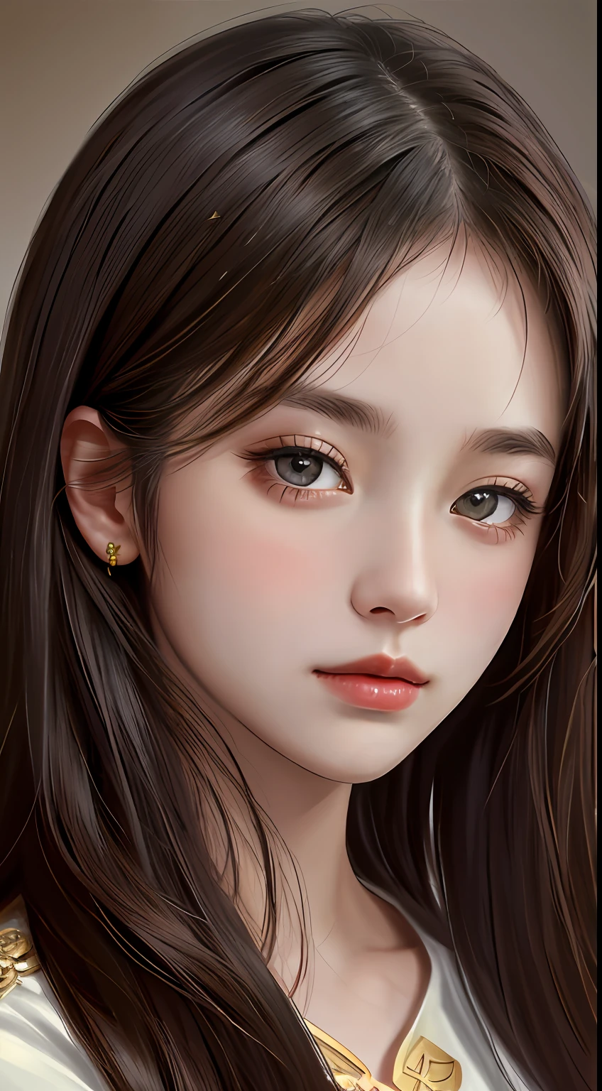 Best Quality, Masterpiece, Super High Resolution, (Realism: 1.4), Original Photo, (Real Skin Texture: 1.3), (Film Grain: 1.3), 1 Girl, Beautiful Eyes and Face Details, Masterpiece, Best Quality, Close-up, Upper Body, The zodiac art style