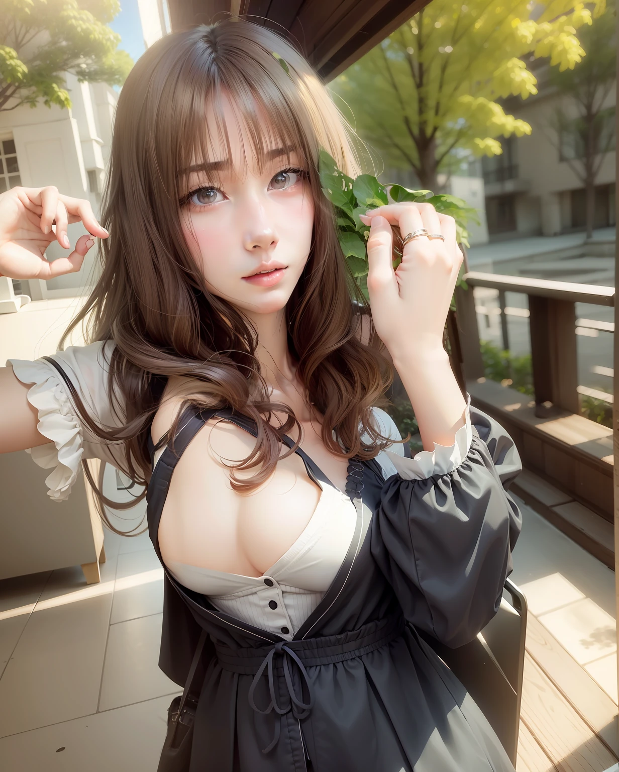 doress、(Photorealsitic:1.4)、(hyper realisitic:1.4)、(realisitic:1.3)、(Smooth lighting:1.05)、(Improved lighting quality in movies:0.9)、32K、1girl in、20 years girl、Realistic lighting、Back lighting、Facial light、raytrace、(brightened light:1.2)、(enhanced quality:1.4)、(Top quality real texture skins:1.4)、finely eye、finerly detailed face、Fine quality eye、(Tired, sleepy and satisfied:0.0)、(enhance body line mood:1.1)、(Increase the beauty of skin texture:1.1)、