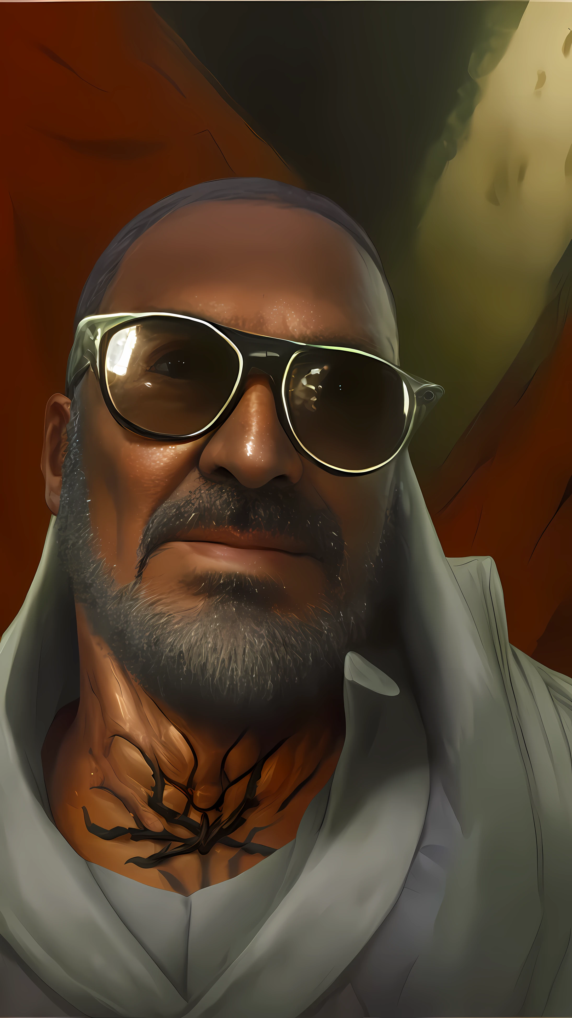 (((8k, very high resolution, masterpiece))), generate a high-resolution image of a wraith, a malevolent spirit that wanders through the mortal realm in search of souls to claim. The wraith should be depicted as a shrouded figure, its face obscured by a red rag, and its body wreathed in an ethereal, ghostly mist. The wraith should be holding a lantern that emits a spectral light, which it uses to guide the souls it deems unworthy to rest to their ultimate fate. The lantern is attached to one of his shrouded hand with a spiked chain, and should dangle under his stretched arm when pointing at the viewer.
The setting should be dark and eerie, depicting the wraith as a harbinger of death and despair. The background is an icy, dark cave, the light weak, mostly coming from the lantern of the spectre. The colors should be muted and ominous, with a focus on shades of red and blue. Use Stable Diffusion to ensure the generated image is visually consistent and coherent, with a high level of detail and realism.