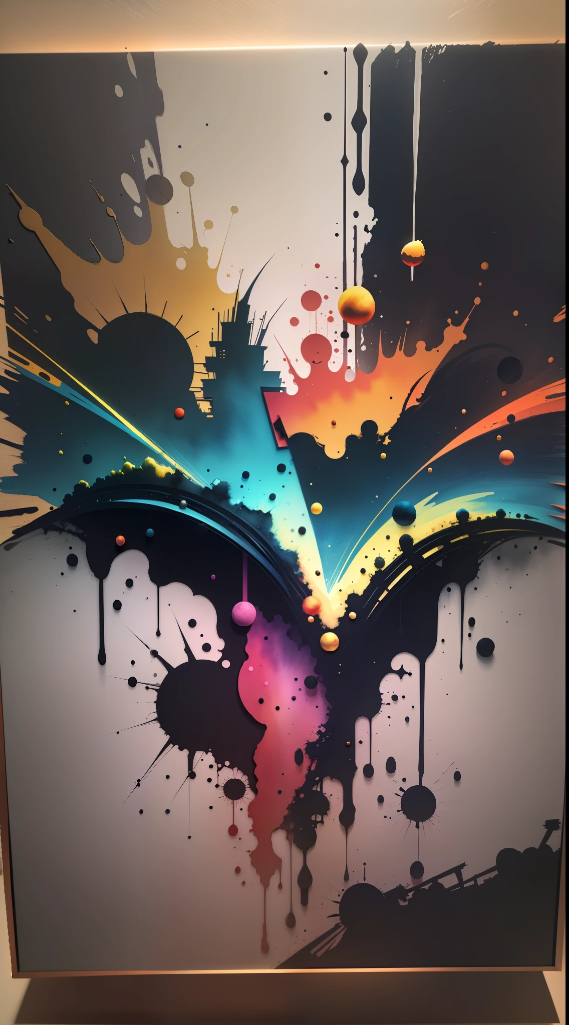 3d watercolor abstract,dark background,high resolution,high quality,colorful