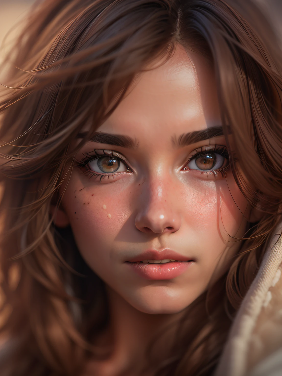 Beautiful girl photographer, brown-hair, brown eye, (8K, photo in RAW format, beste-Qualit, tmasterpiece:1.2), Ultra-detailed, (high-detailed skin:1.2), 8K UHD, DSLR camera, soft-lighting, hiquality