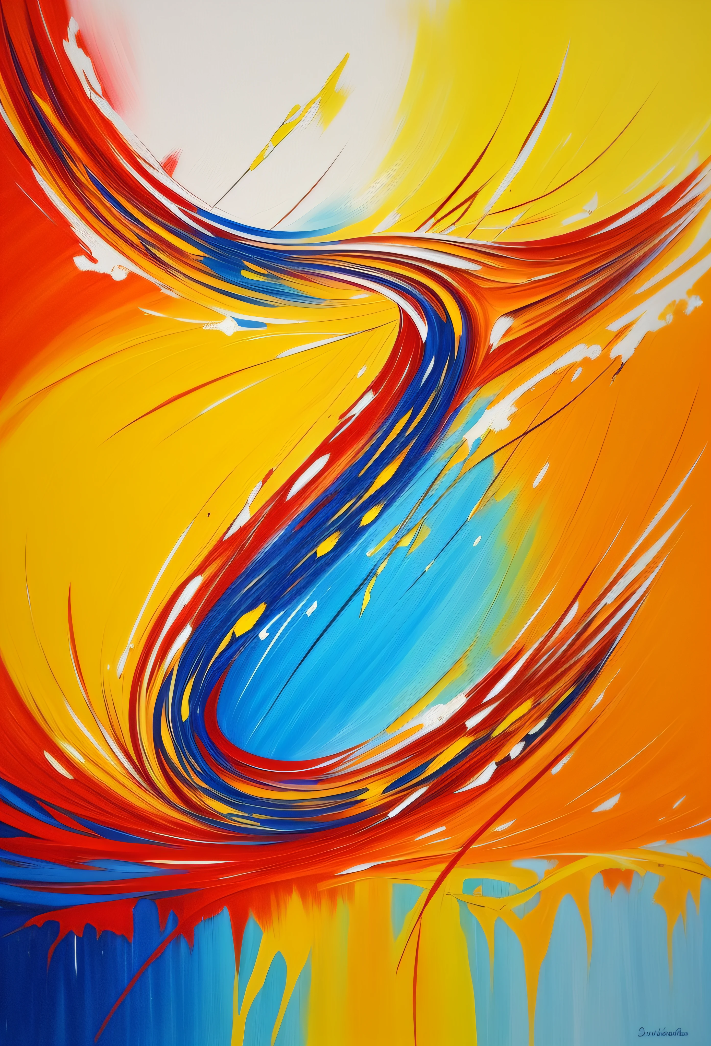 musical note,Dripping paint,oil painted,Abstract beauty,Heavy strokes