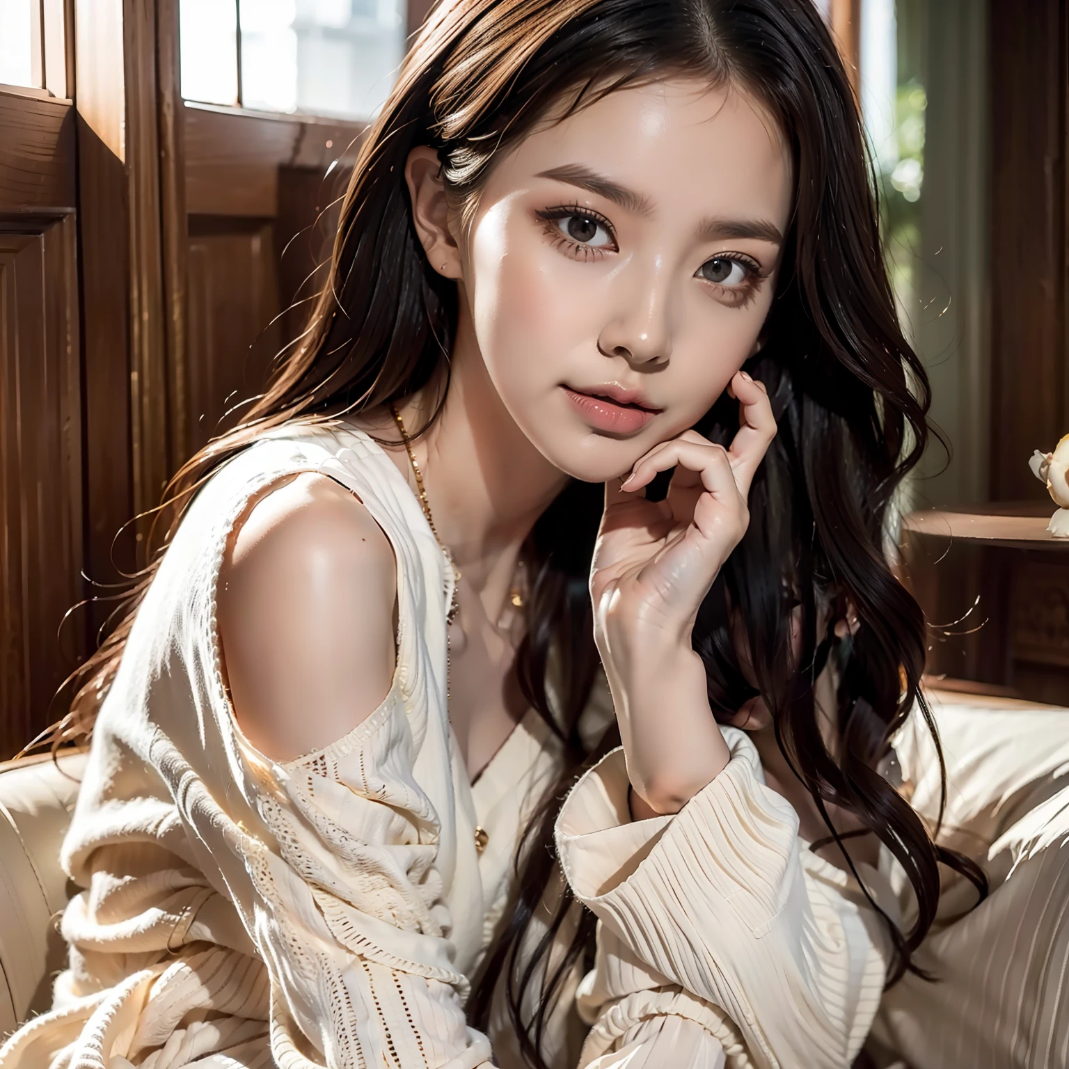 (RAW photos,HighestQuali),(realisticlying,realisticlying:1.3),Full body like,HighestQuali,tmasterpiece,Very fine and beautiful,highly detailed,CG,unified,2k wallpaper,Wonderful,beautifuldetails,tmasterpiece,Sitcoms,HighestQuali,the Extremely Detailed CG Unity 8K Wallpapers,