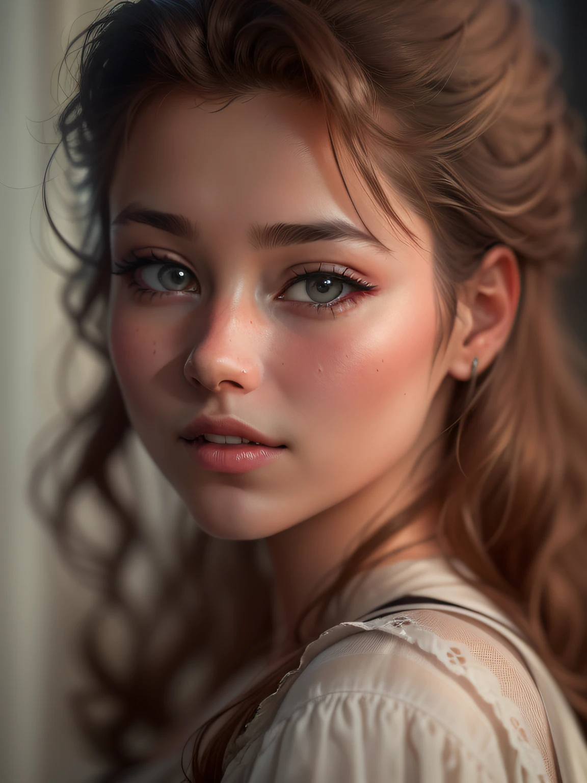 Beautiful girl photographer, hair light, brown eye, (8K, photo in RAW format, beste-Qualit, tmasterpiece:1.2), Ultra-detailed, (high-detailed skin:1.2), 8K UHD, DSLR camera, soft-lighting, hiquality