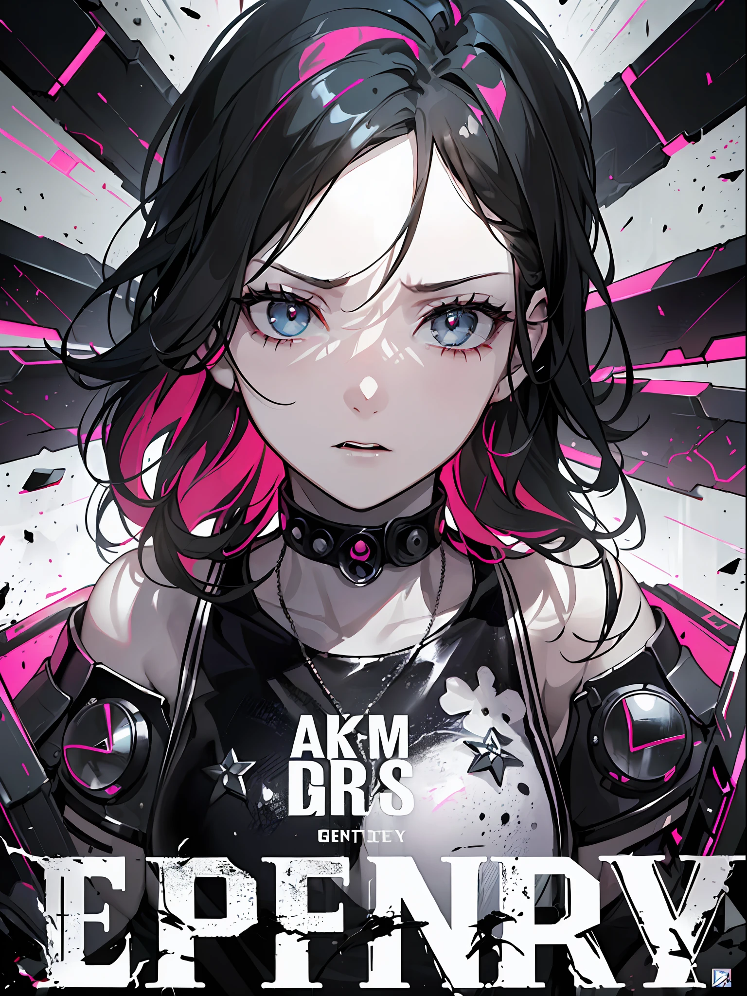 ((((dramatic))), (((gritty))), (((intense))) film poster featuring a young woman as the central character. She stands confidently in the center of the poster, wearing a stylish and edgy outfit, with a determined expression on her face. The background is dark and gritty, with a sense of danger and intensity. The text is bold and attention-grabbing, with a catchy tagline that adds to the overall feeling of drama and excitement. The color palette is mainly dark with splashes of vibrant colors, giving the poster a dynamic and visually striking appearance,tachi-e