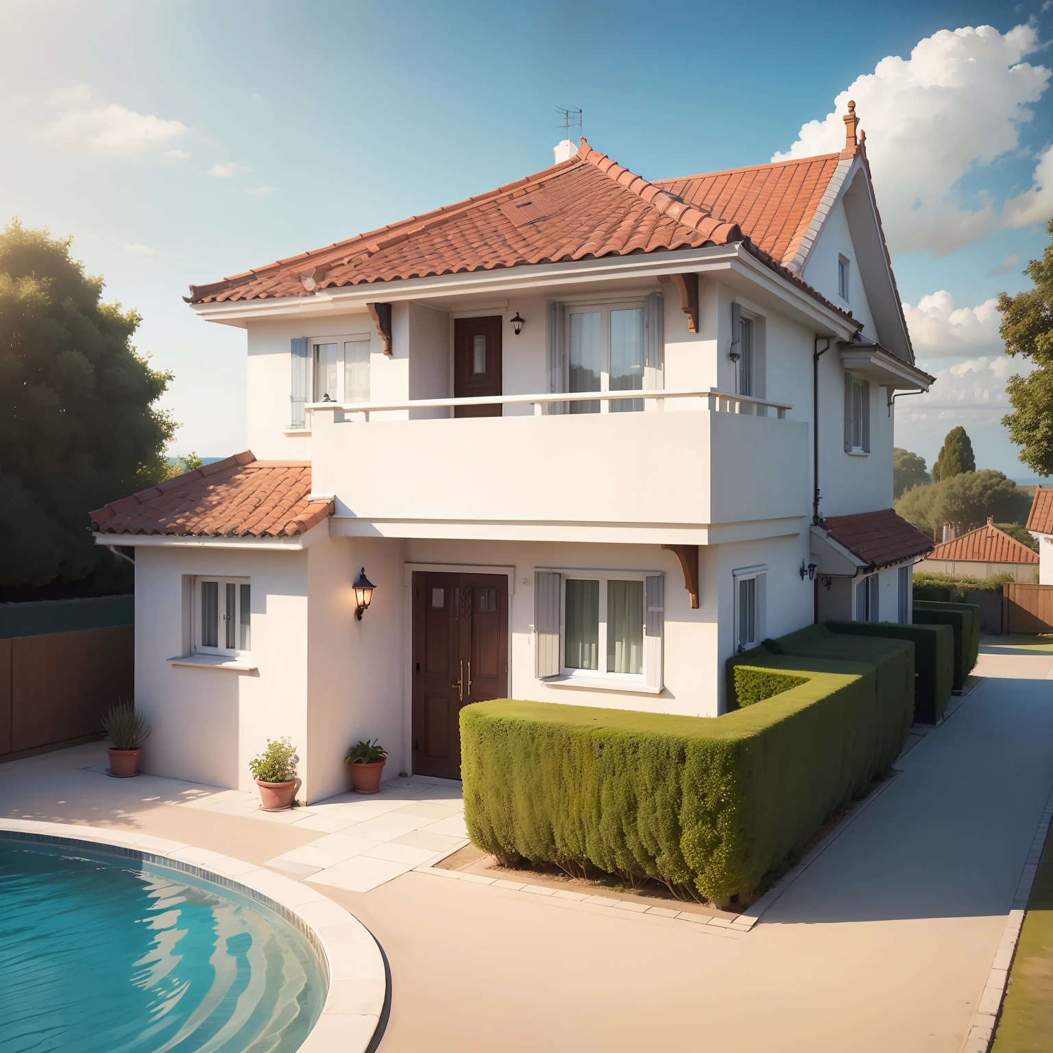 Villa by the sea,morden style