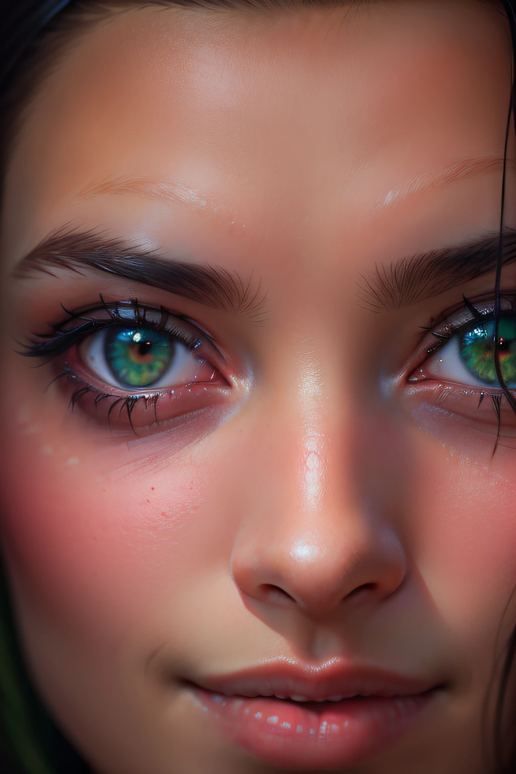 Beautiful girl photographer, dark colored hair, green colored eyes, (8K, photo in RAW format, beste-Qualit, tmasterpiece:1.2), Ultra-detailed, (high-detailed skin:1.2), 8K UHD, DSLR camera, soft-lighting, hiquality