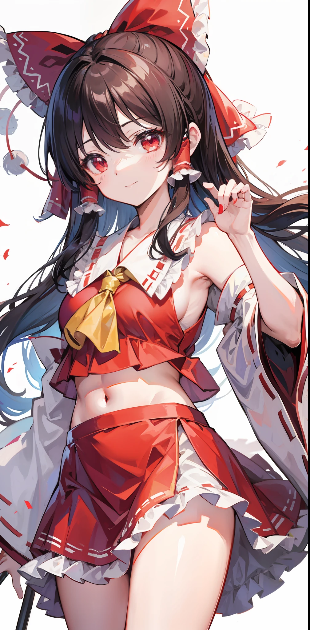Hakurei Reimu,Touhou project,smile