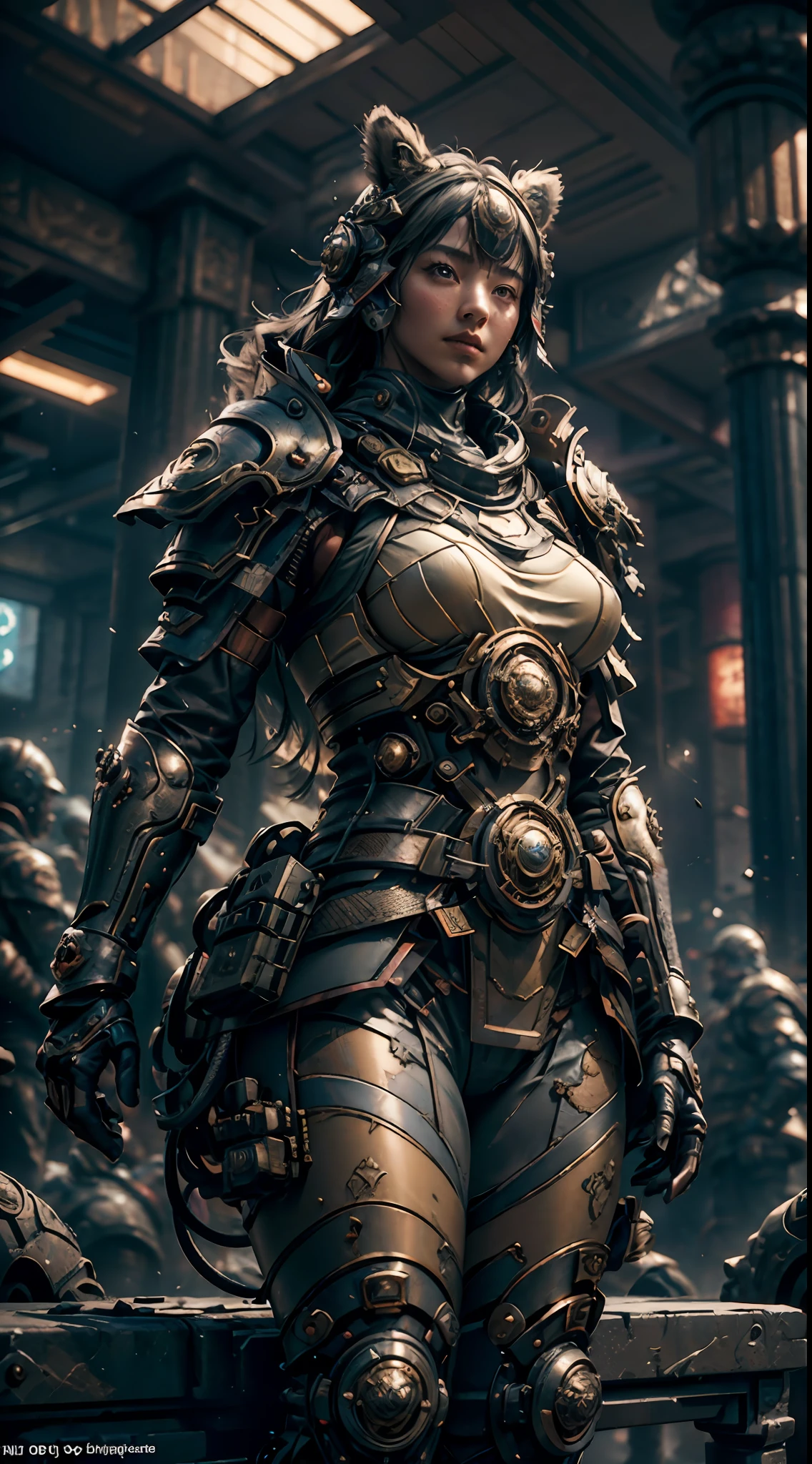 ((Best quality)), ((masterpiece)), (detailed:1.4), 3D, an image of a beautiful cyberpunk female,HDR (High Dynamic Range),Ray Tracing,NVIDIA RTX,Super-Resolution,Unreal 5,Subsurface scattering,PBR Texturing,Post-processing,Anisotropic Filtering,Depth-of-field,Maximum clarity and sharpness,Multi-layered textures,Albedo and Specular maps,Surface shading,Accurate simulation of light-material interaction,Perfect proportions,Octane Render,Two-tone lighting,Wide aperture,Low ISO,White balance,Rule of thirds,8K RAW,