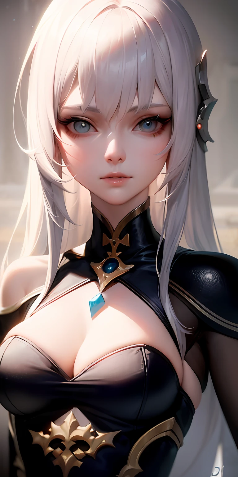 a close up of a woman with white hair and a white mask, beautiful character painting, guweiz, artwork in the style of guweiz, white haired deity, by Yang J, epic exquisite character art, stunning character art, by Fan Qi, by Wuzhun Shifan, guweiz on pixiv artstation