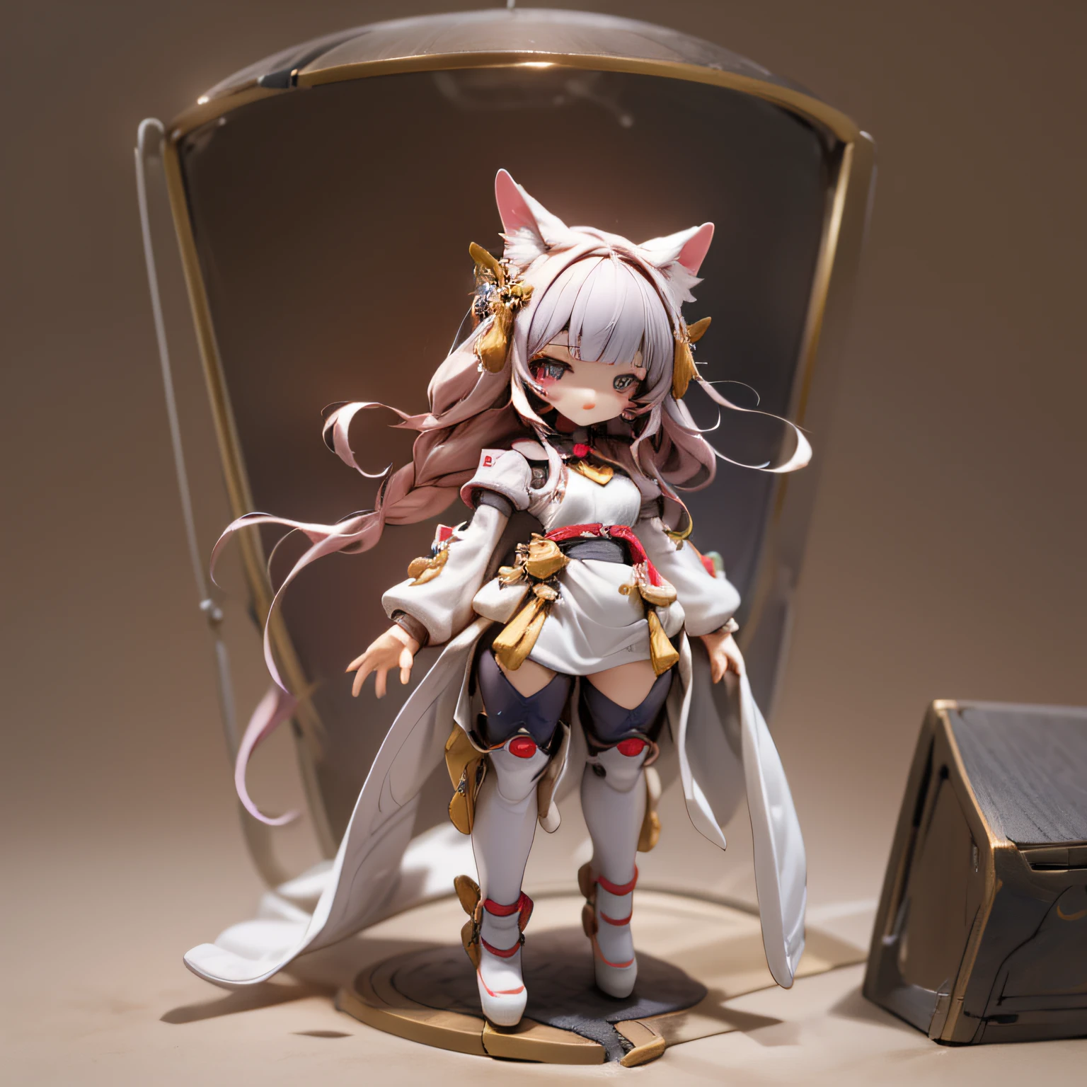 chibi,Full body, Minimake,The hull is very short.............,Little Dwarf,,Mecha Body,Mecha limbs,Mecha Arm,Mecha legs,My favorite cat ears
