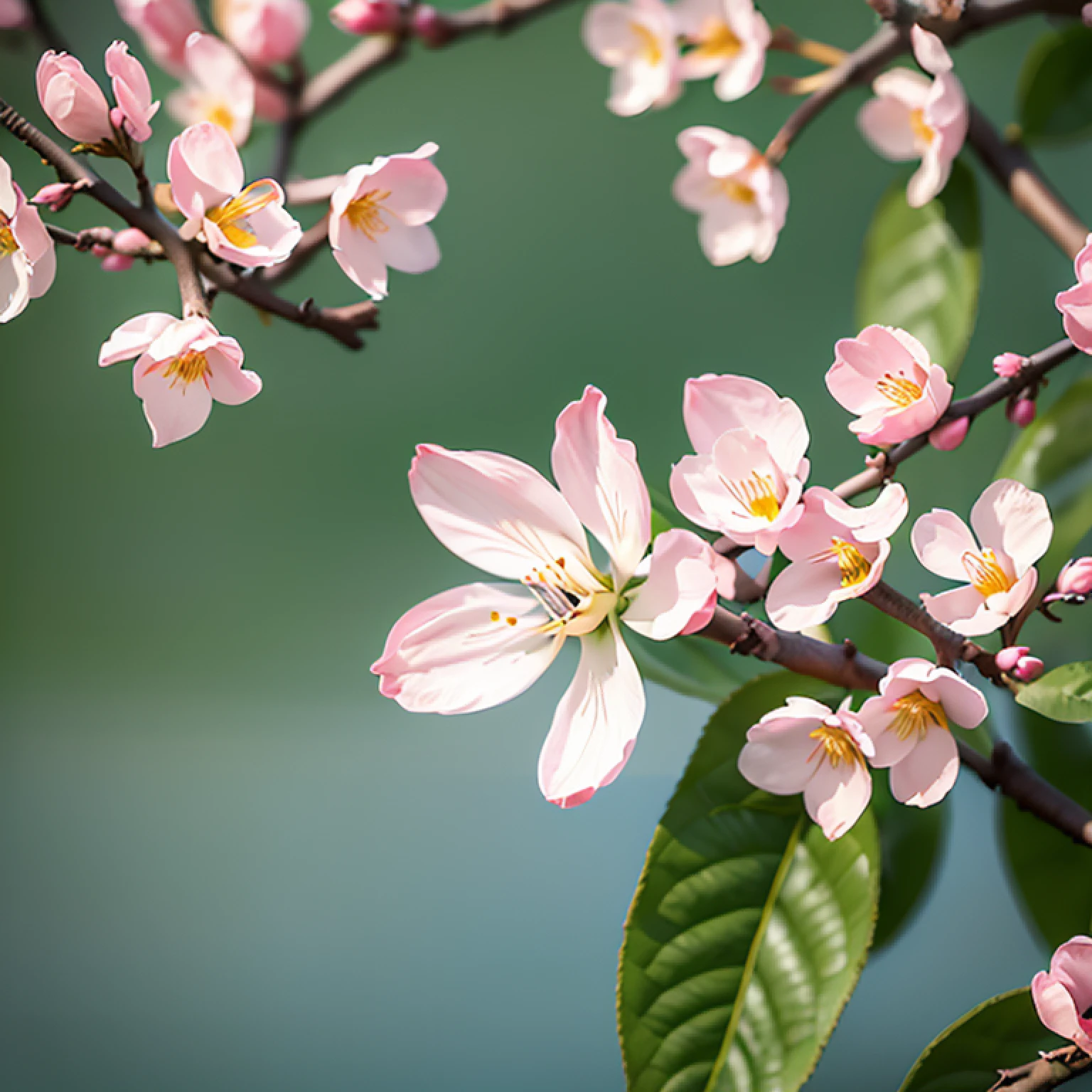 peach blossom,blossoms（8K，best qualtiy，tmasterpiece：1.2），realisticlying，（realisticlying：1.37），A detailed，best qualtiy，A high resolution,photo level,Don't be characterized，blue colors,blossoms, hasselblatt,photo level,Macro